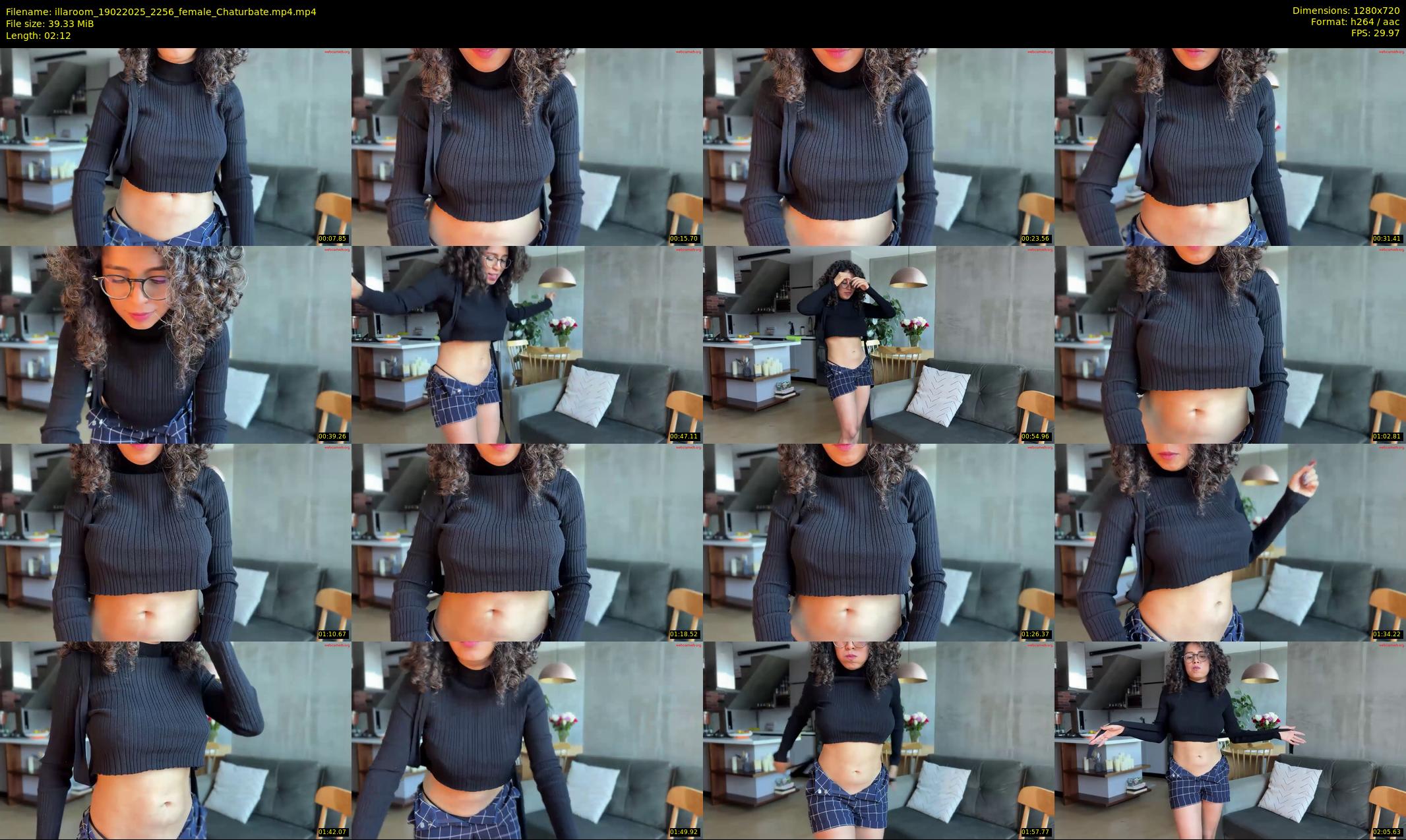 illaroom — 3 minute Chaturbate female cam show recording, 720p, Feb 19, 2025