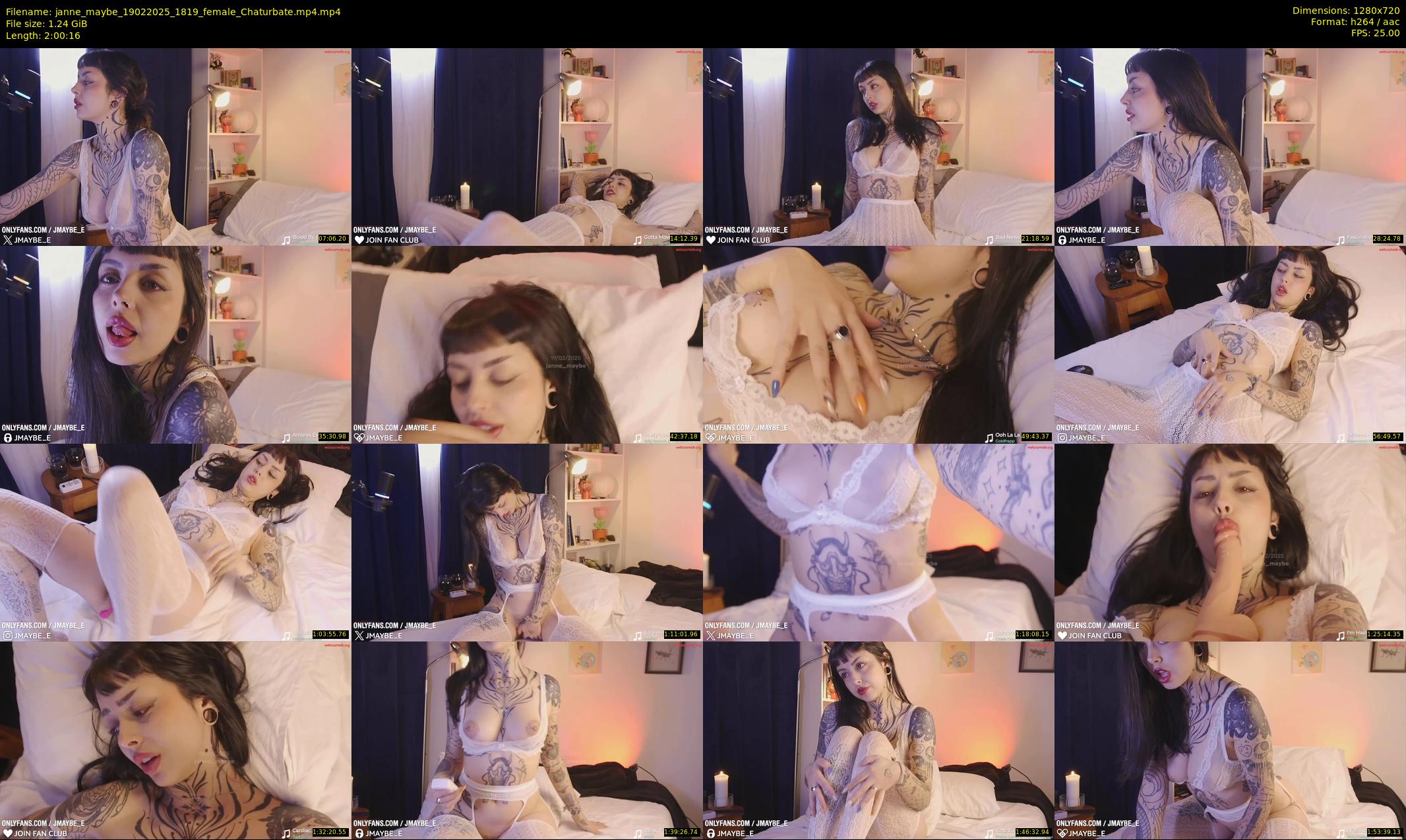 janne_maybe — 121 minute Chaturbate female cam show recording, 720p, Feb 19, 2025