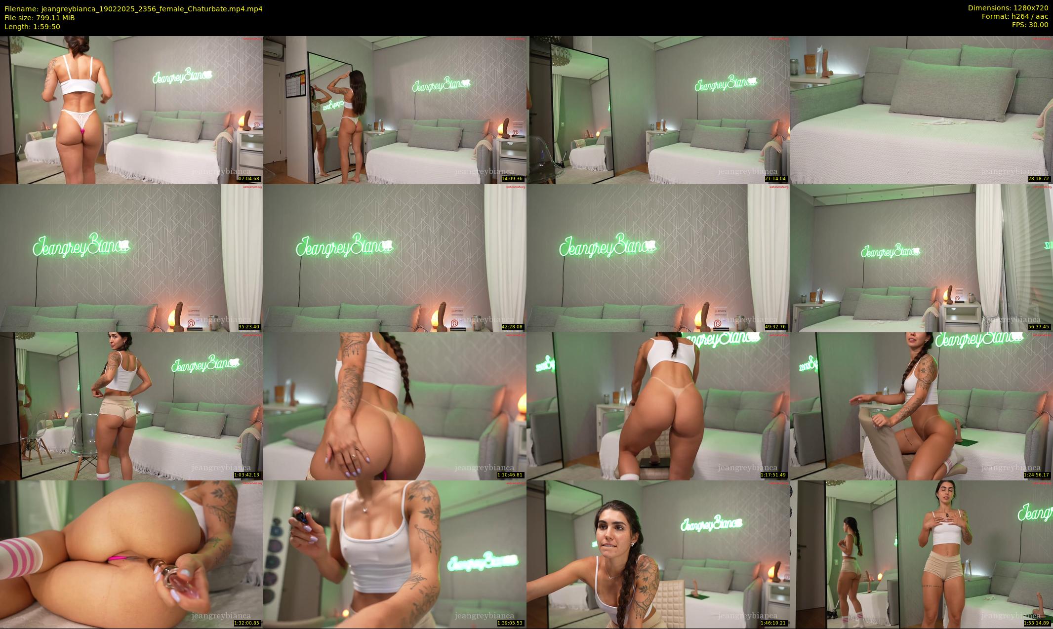 jeangreybianca — 120 minute Chaturbate female cam show recording, 720p, Feb 19, 2025