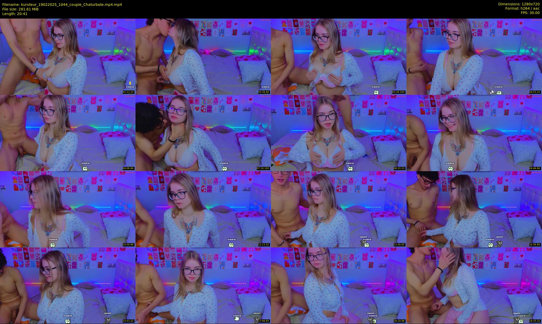 kuroteur — 21 minute Chaturbate couple cam show recording, 720p, Feb 19, 2025
