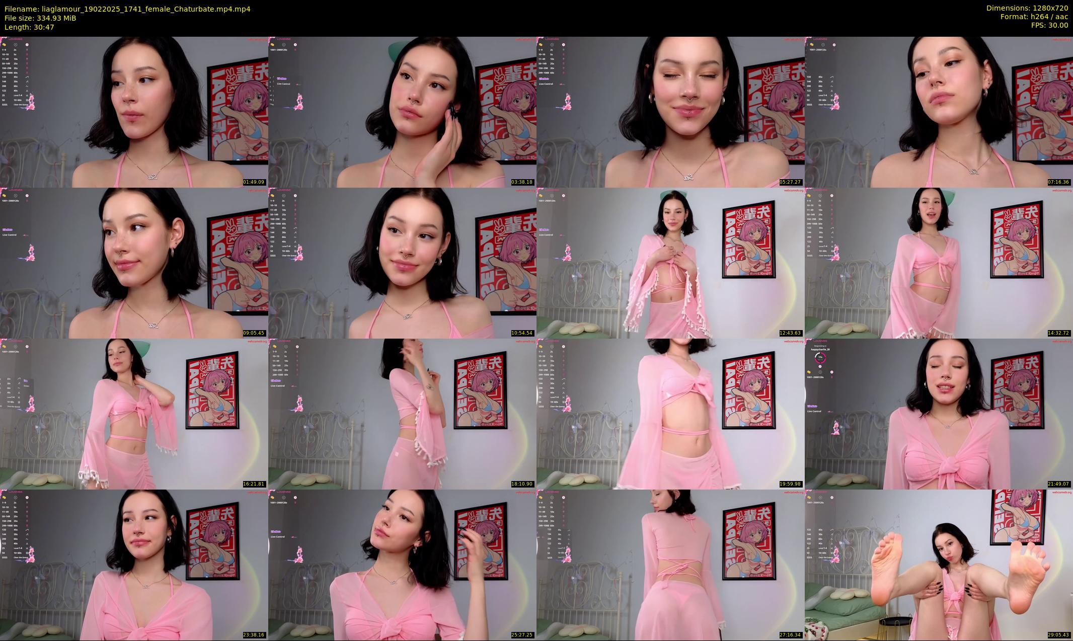 liaglamour — 31 minute Chaturbate female cam show recording, 720p, Feb 19, 2025