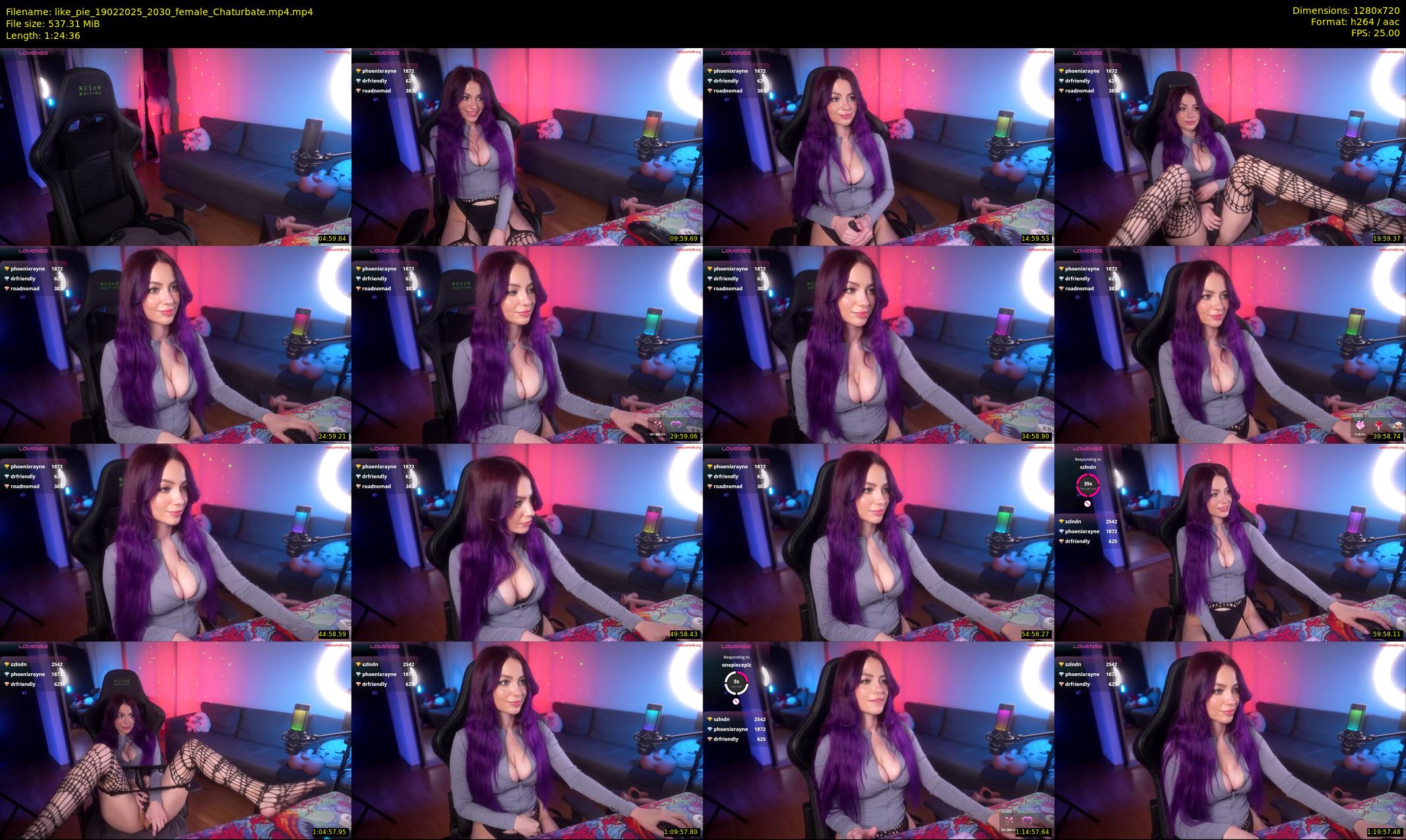 like_pie — 85 minute Chaturbate couple cam show recording, 720p, Feb 19, 2025