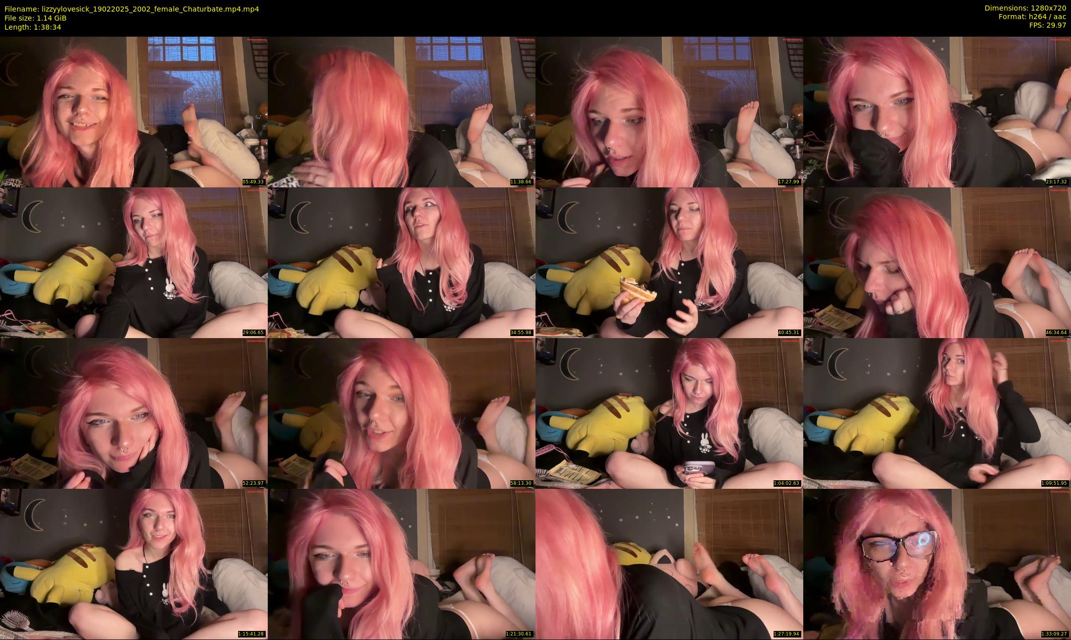lizzyylovesick — 99 minute Chaturbate female cam show recording, 720p, Feb 19, 2025