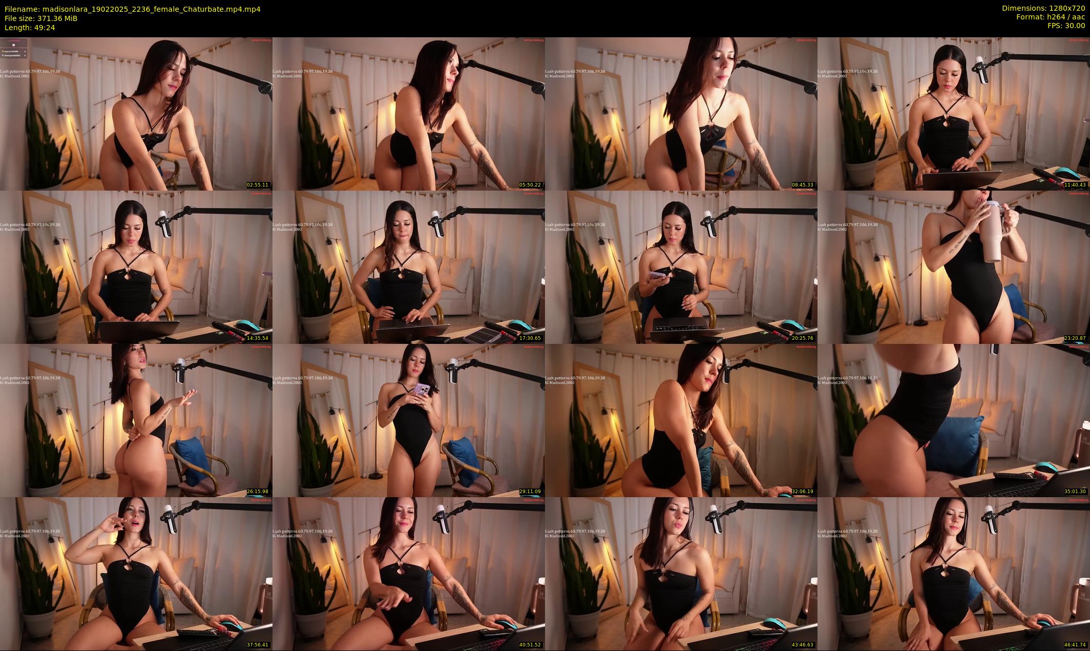 madisonlara — 50 minute Chaturbate female cam show recording, 720p, Feb 19, 2025