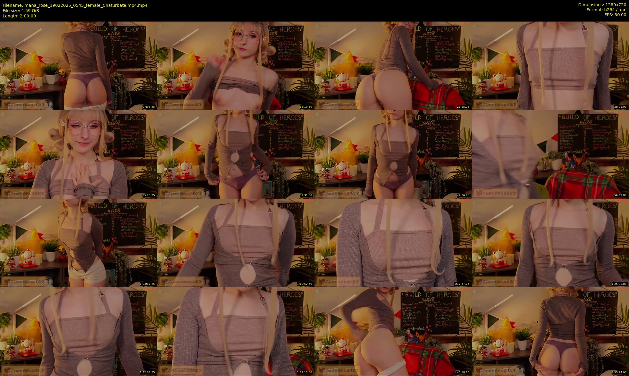 mana_rose — 120 minute Chaturbate female cam show recording, 720p, Feb 19, 2025