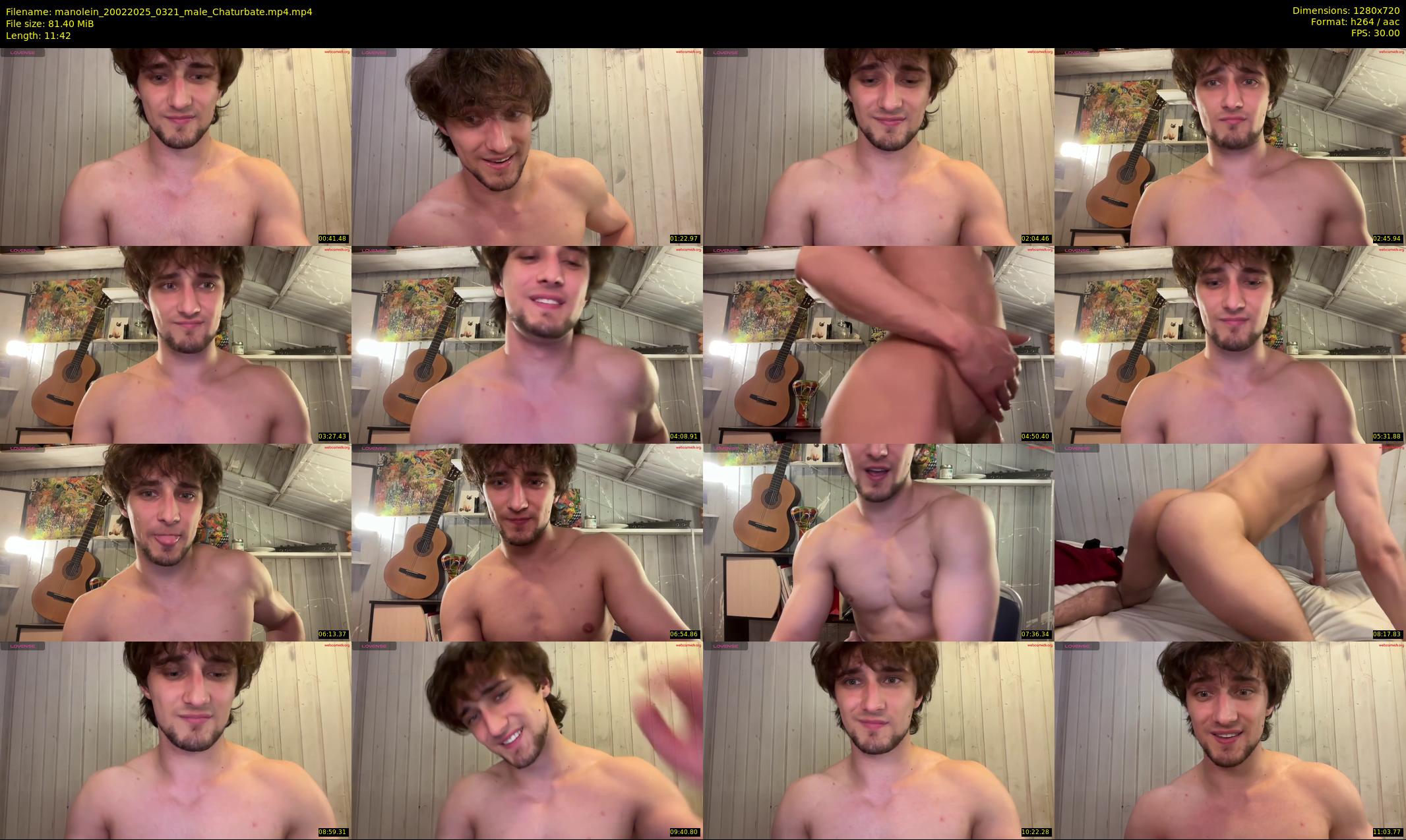 manolein — 12 minute Chaturbate male cam show recording, 720p, Feb 20, 2025