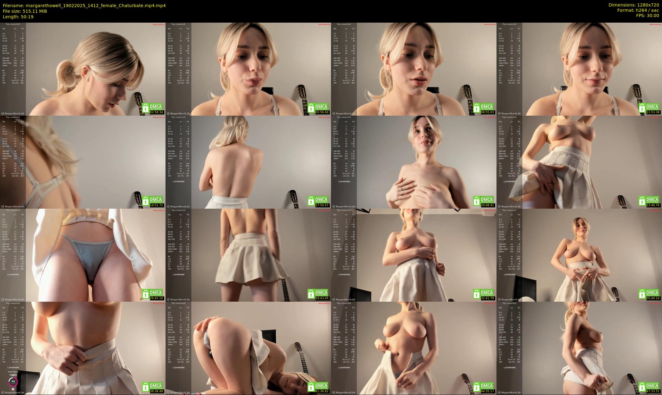 margarethowell — 51 minute Chaturbate female cam show recording, 720p, Feb 19, 2025