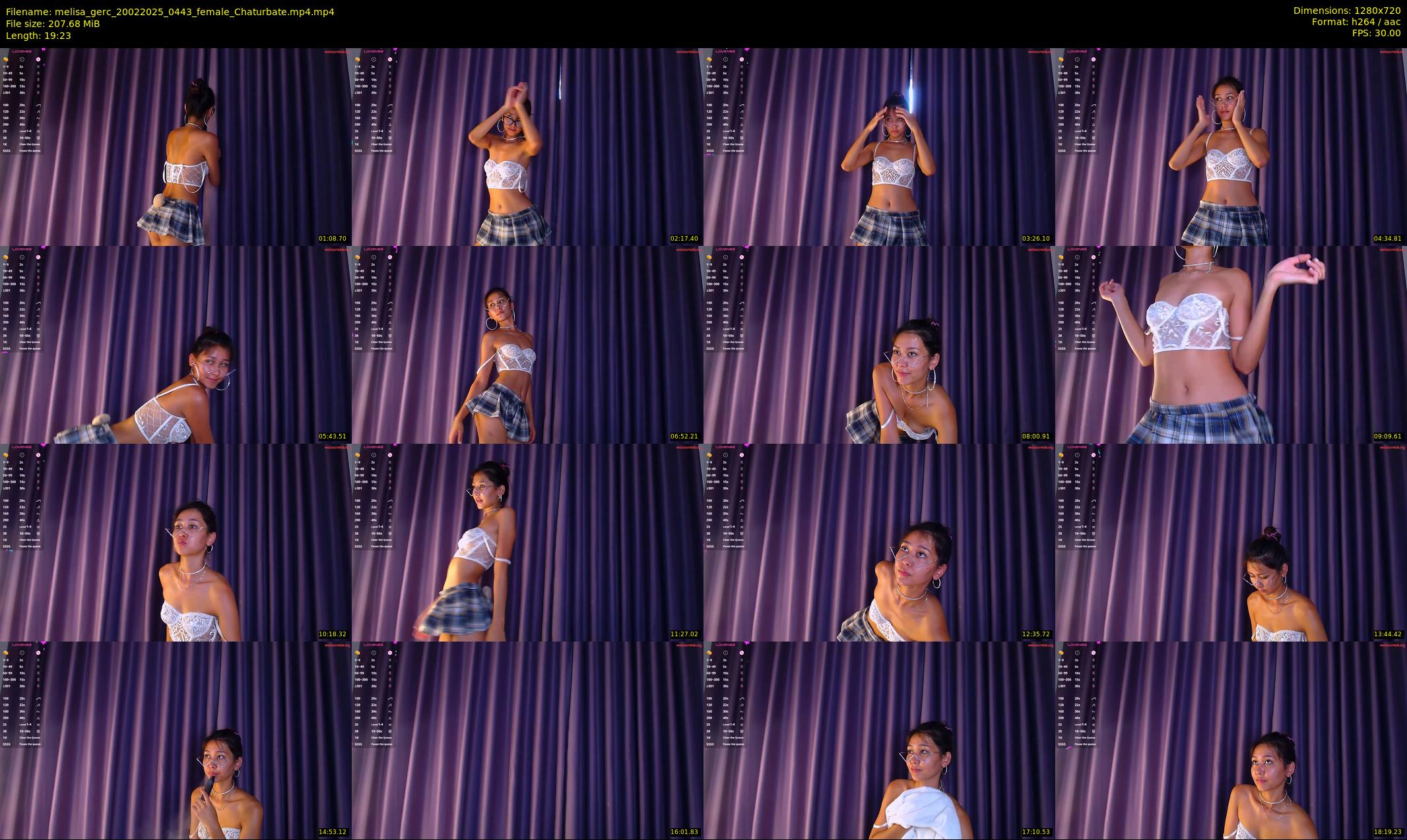 melisa_gerc — 20 minute Chaturbate female cam show recording, 720p, Feb 20, 2025