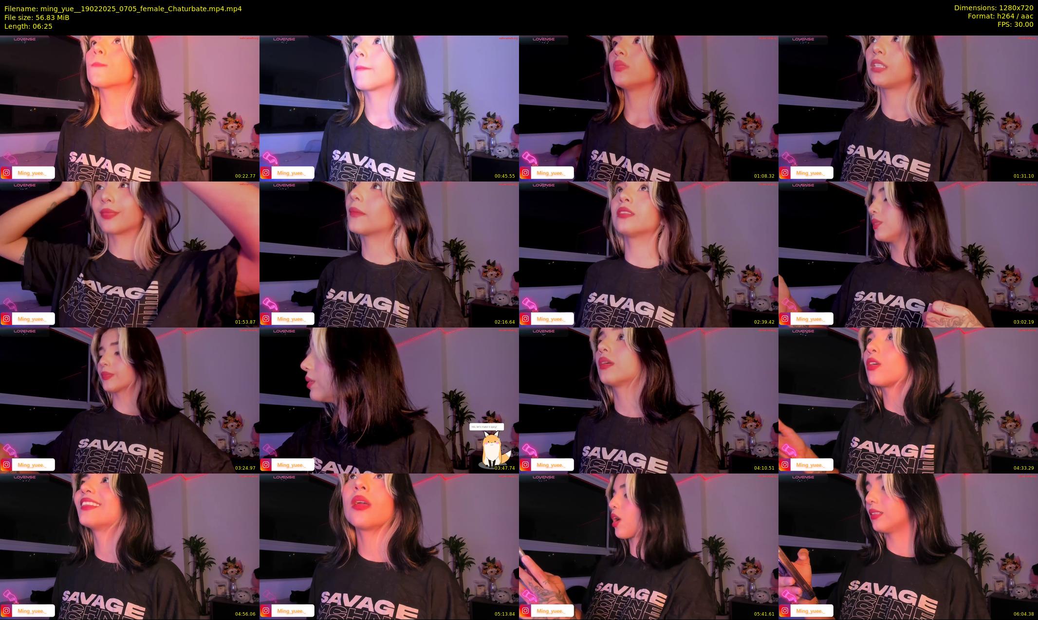 ming_yue_ — 7 minute Chaturbate female cam show recording, 720p, Feb 19, 2025