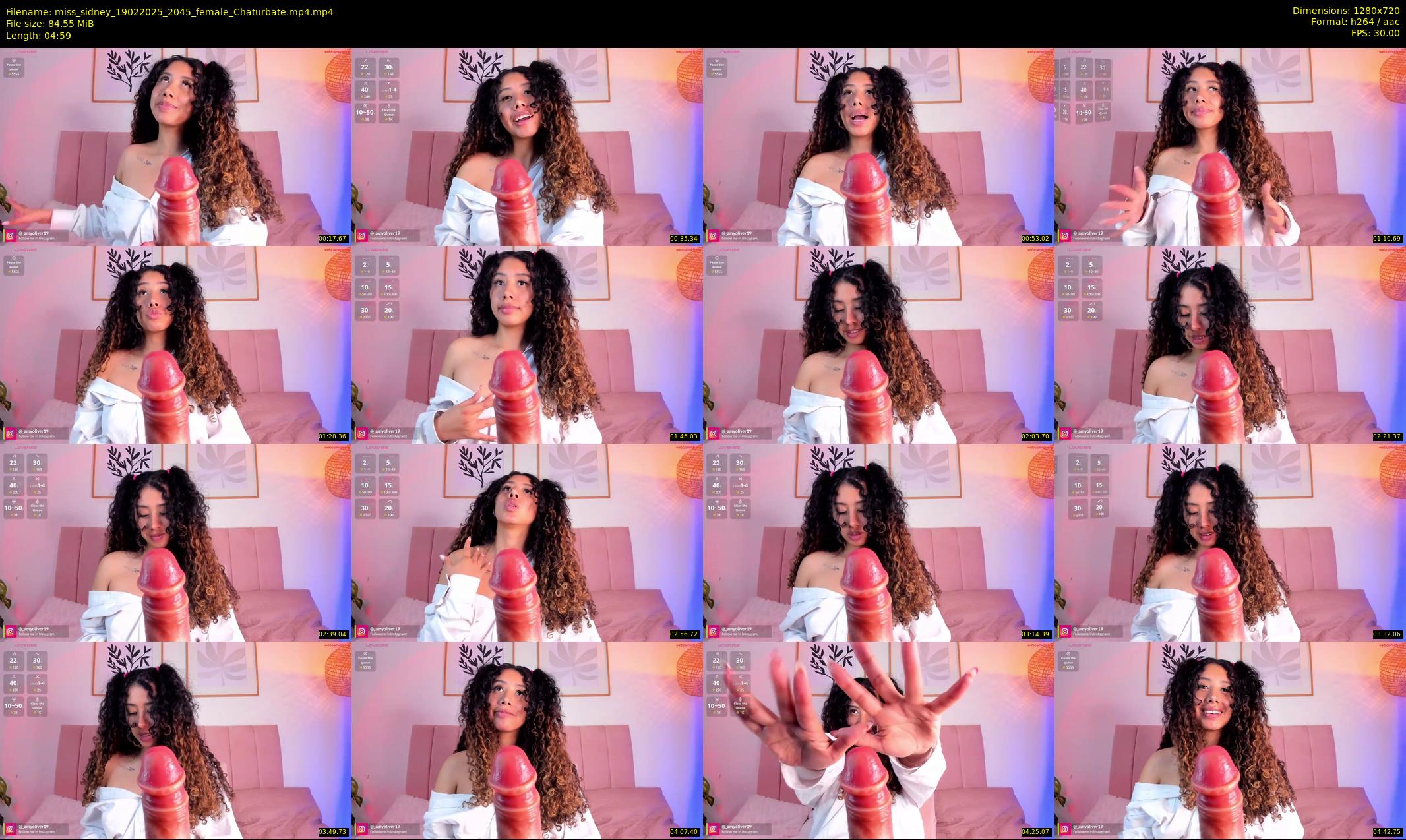 miss_sidney — 5 minute Chaturbate female cam show recording, 720p, Feb 19, 2025