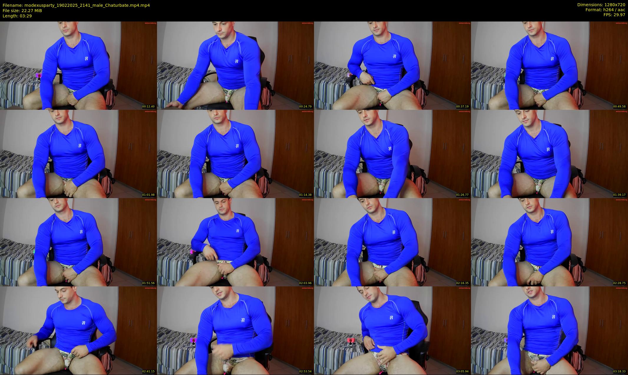 modexusparty — 4 minute Chaturbate male cam show recording, 720p, Feb 19, 2025