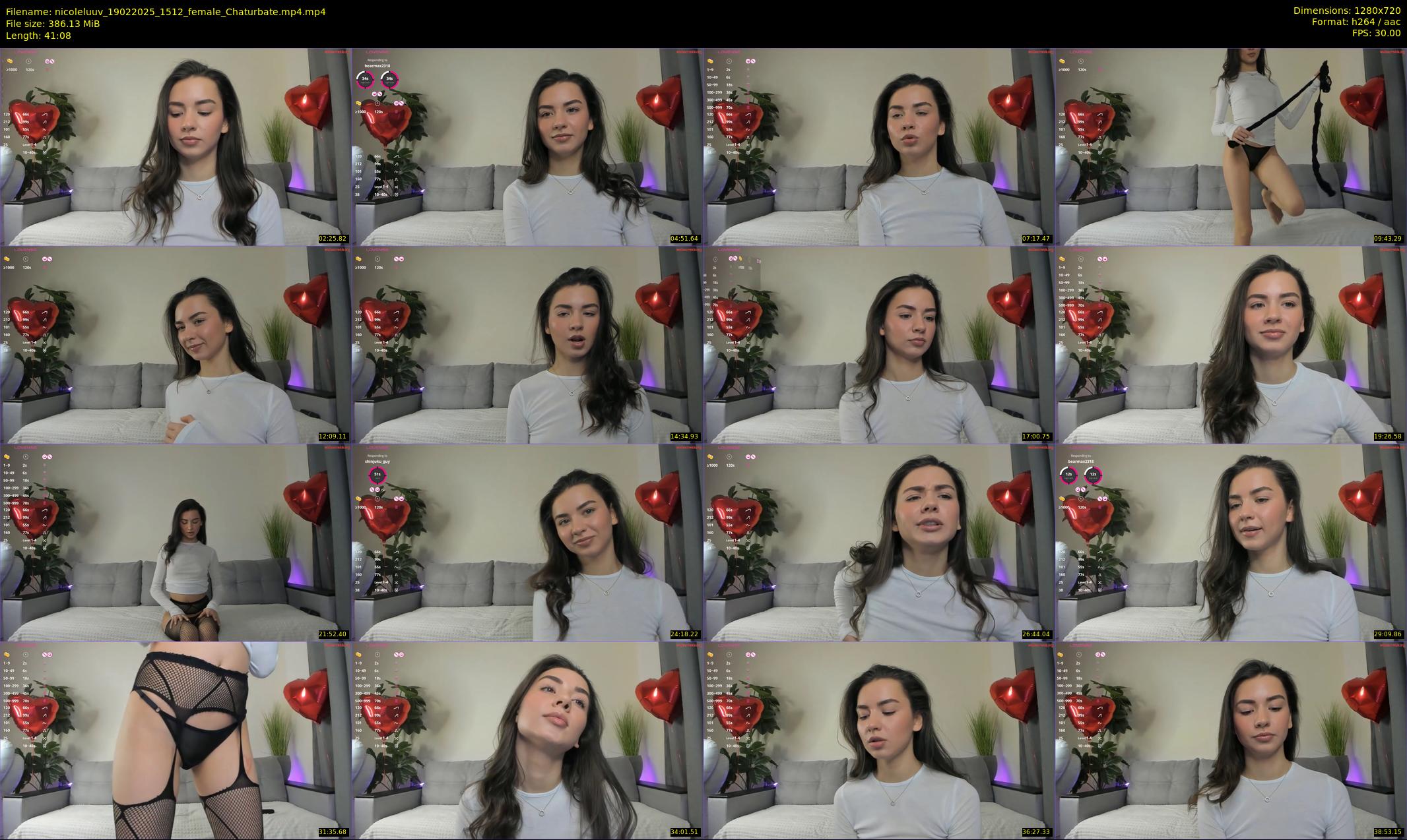 nicoleluuv — 42 minute Chaturbate female cam show recording, 720p, Feb 19, 2025