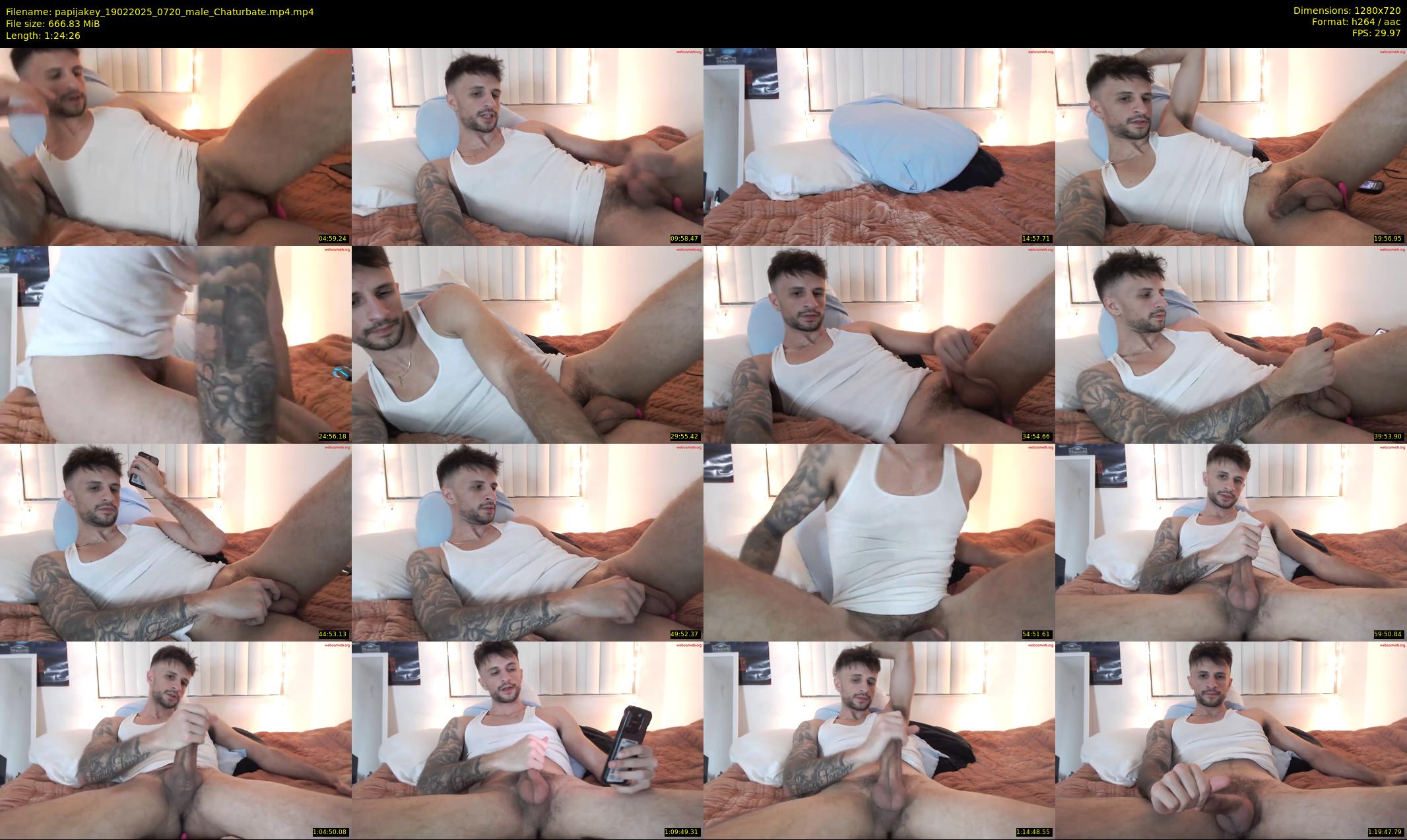 papijakey — 85 minute Chaturbate male cam show recording, 720p, Feb 19, 2025