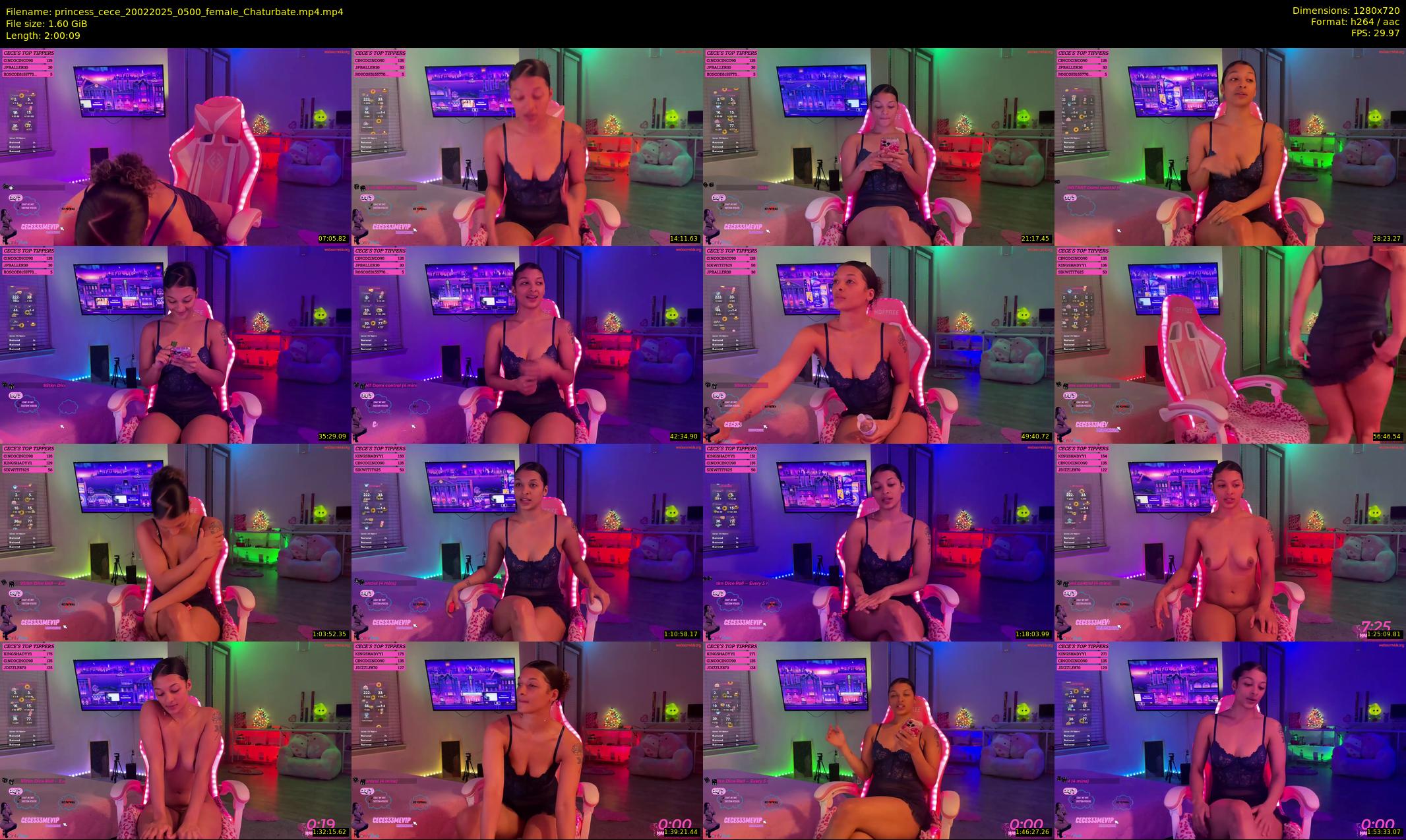 princess_cece — 121 minute Chaturbate female cam show recording, 720p, Feb 20, 2025
