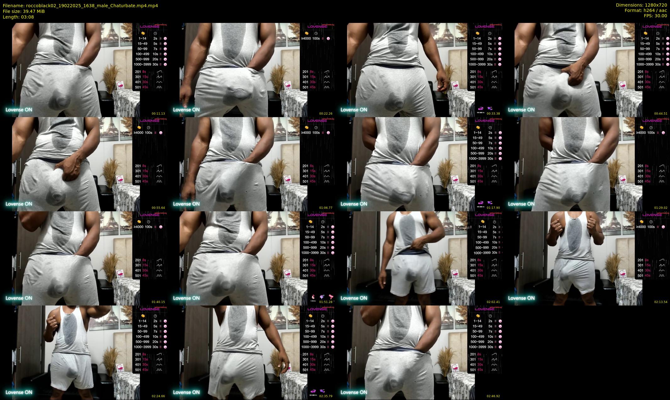roccoblack02 — 4 minute Chaturbate male cam show recording, 720p, Feb 19, 2025