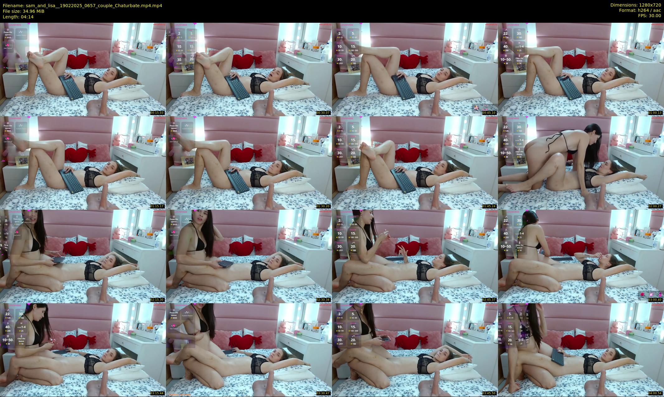 sam_and_lisa_ — 5 minute Chaturbate couple cam show recording, 720p, Feb 19, 2025