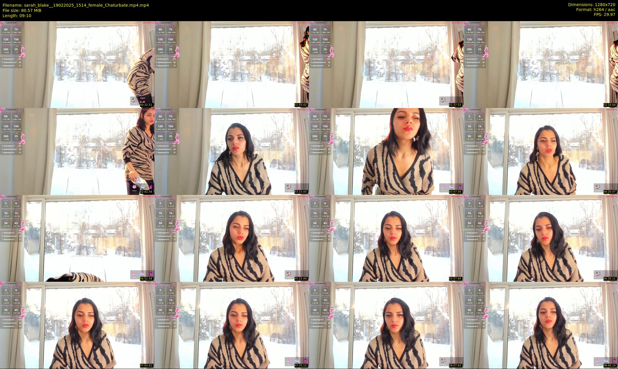 sarah_blake_ — 10 minute Chaturbate female cam show recording, 720p, Feb 19, 2025
