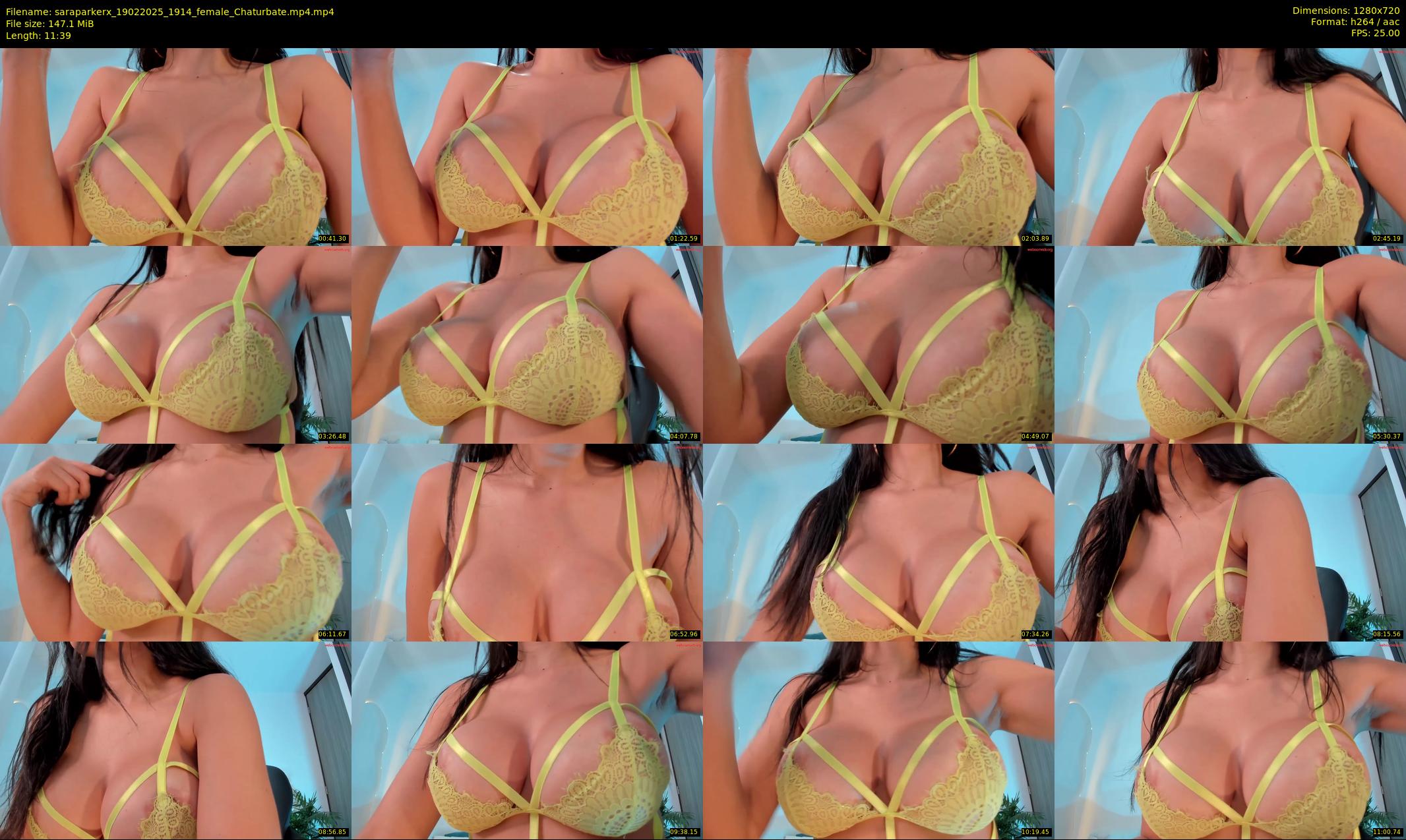 saraparkerx — 12 minute Chaturbate female cam show recording, 720p, Feb 19, 2025