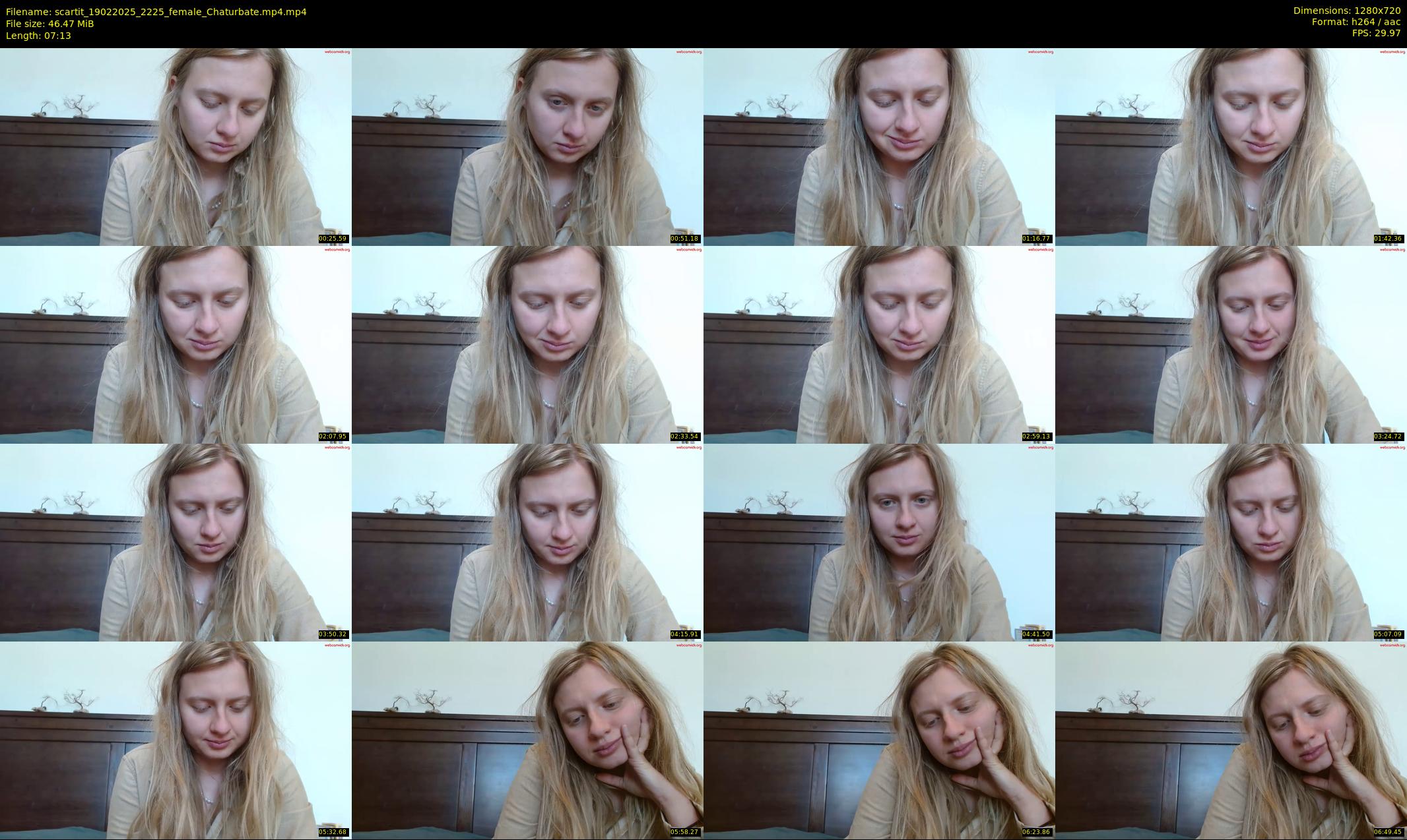 scartit — 8 minute Chaturbate female cam show recording, 720p, Feb 19, 2025