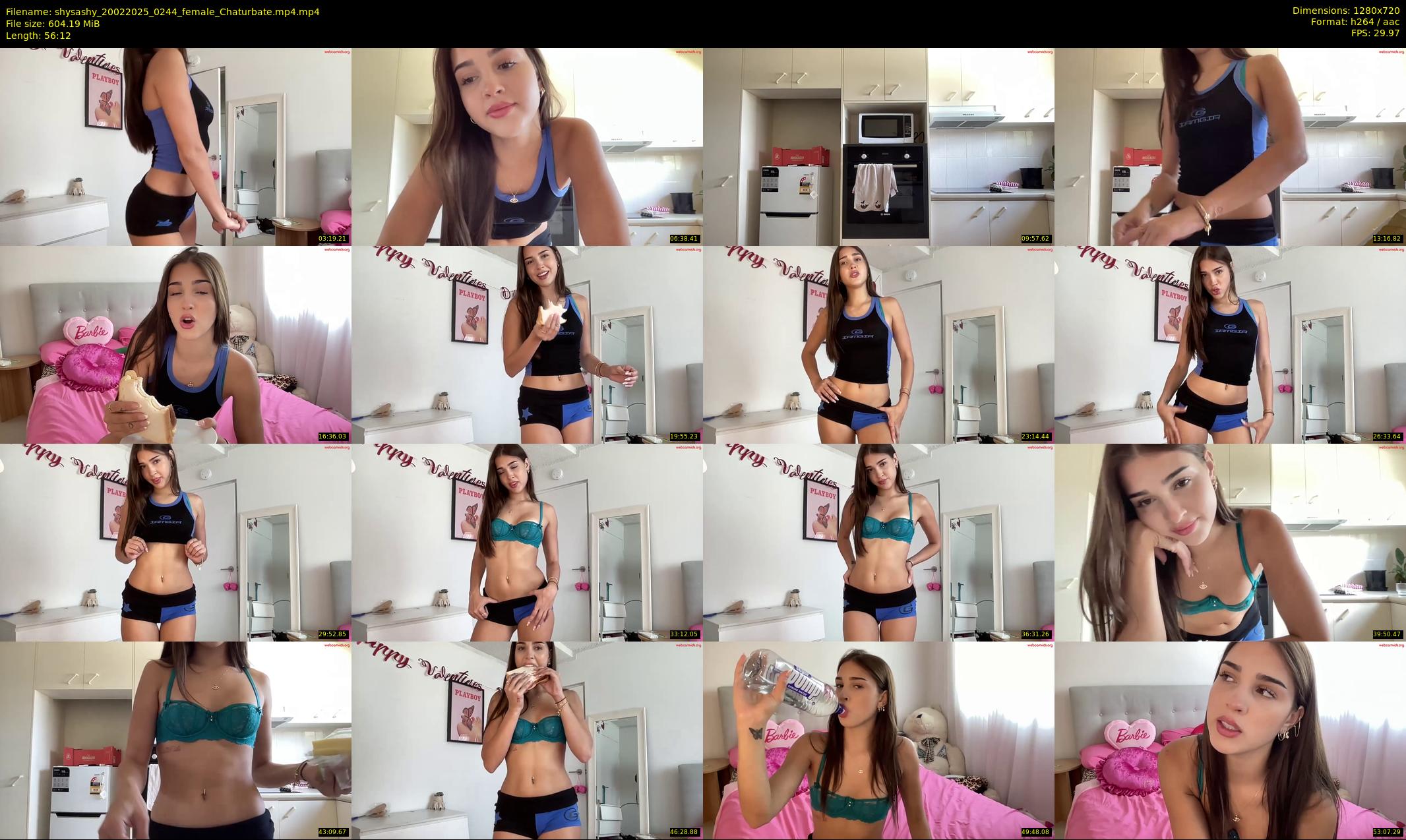 shysashy — 57 minute Chaturbate female cam show recording, 720p, Feb 20, 2025