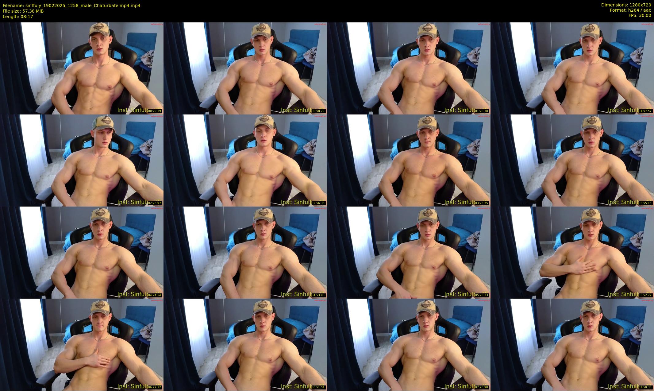 sinffuly — 9 minute Chaturbate male cam show recording, 720p, Feb 19, 2025