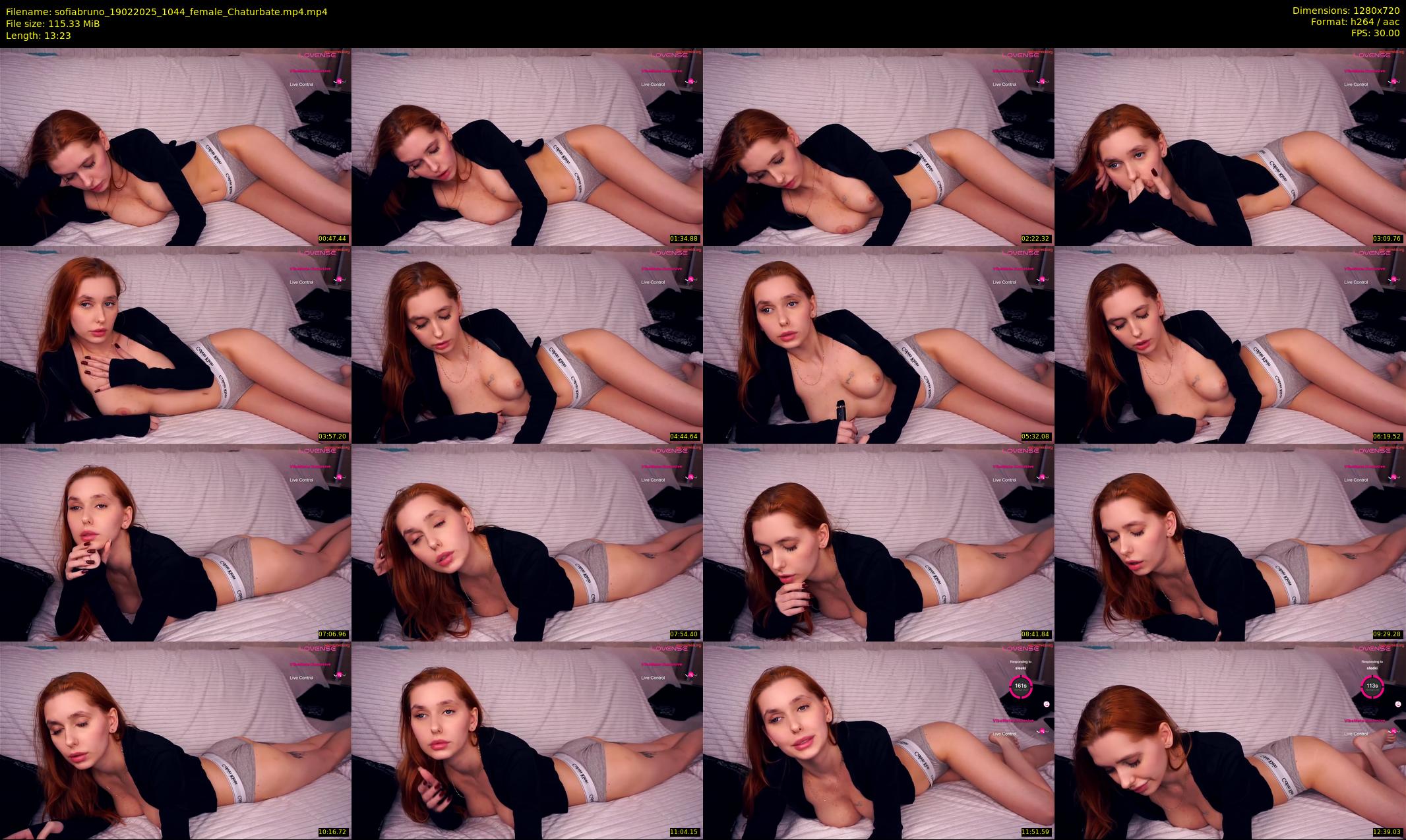 sofiabruno — 14 minute Chaturbate female cam show recording, 720p, Feb 19, 2025