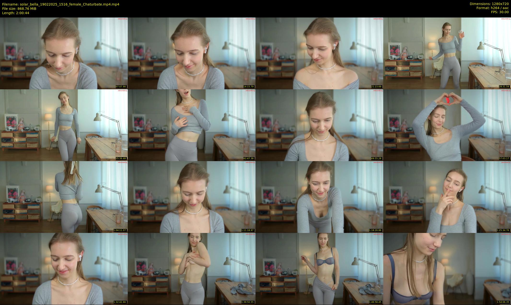 solar_bella — 121 minute Chaturbate female cam show recording, 720p, Feb 19, 2025