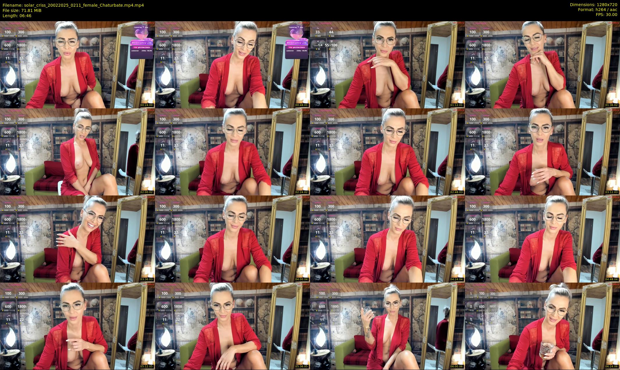 solar_criss — 7 minute Chaturbate female cam show recording, 720p, Feb 20, 2025