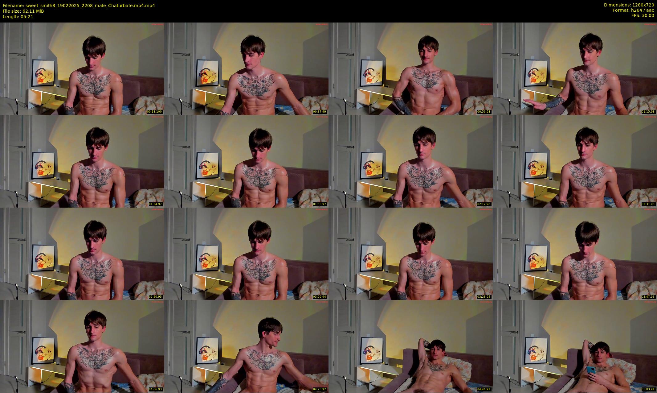 sweet_smith8 — 6 minute Chaturbate male cam show recording, 720p, Feb 19, 2025