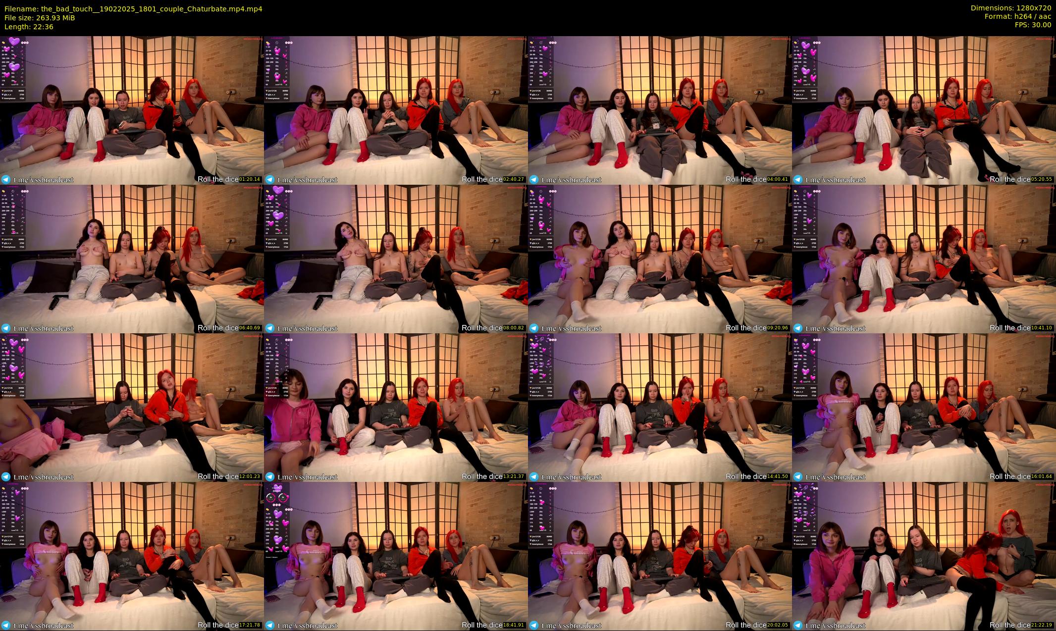 the_bad_touch_ — 23 minute Chaturbate couple cam show recording, 720p, Feb 19, 2025