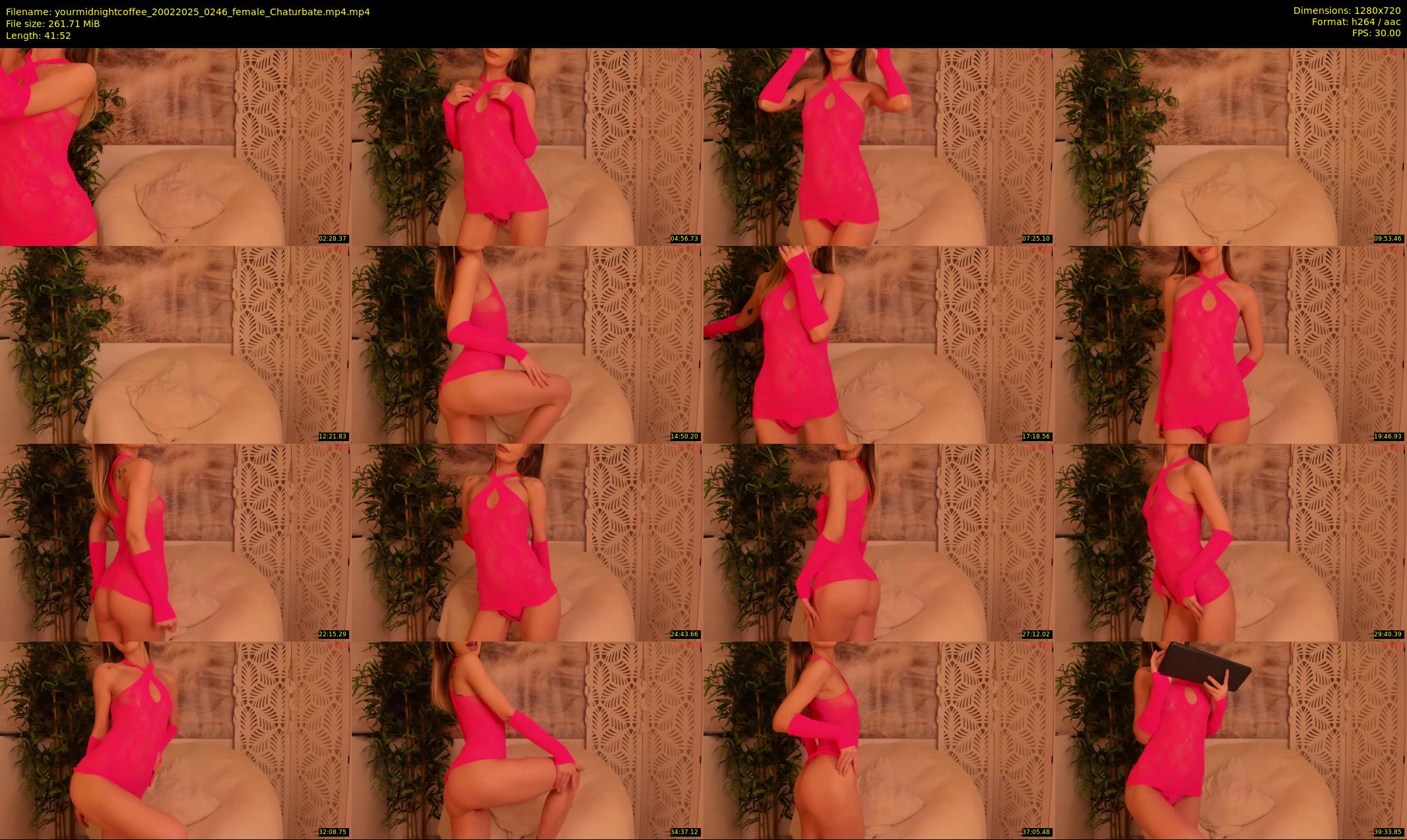 yourmidnightcoffee — 42 minute Chaturbate female cam show recording, 720p, Feb 20, 2025
