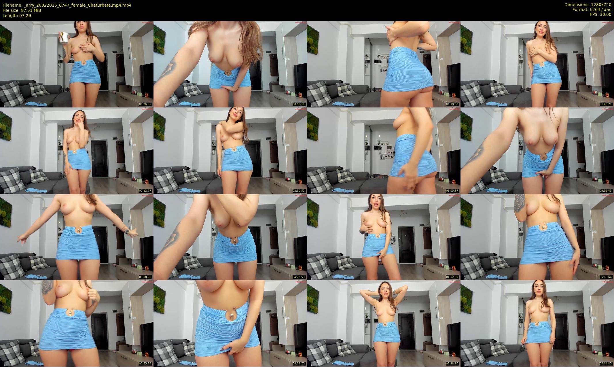 _arry — 8 minute Chaturbate female cam show recording, 720p, Feb 20, 2025