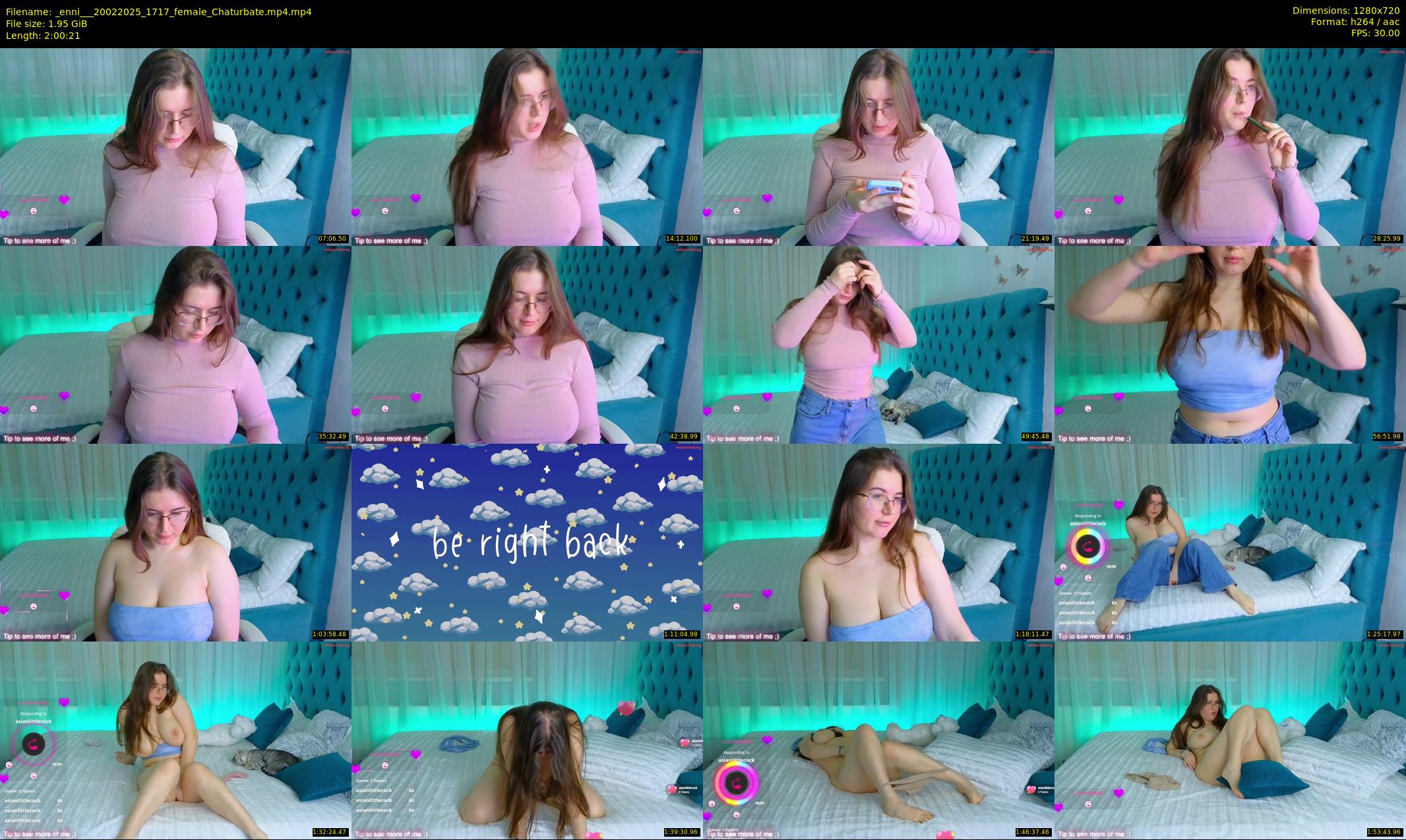 _enni__ — 121 minute Chaturbate female cam show recording, 720p, Feb 20, 2025