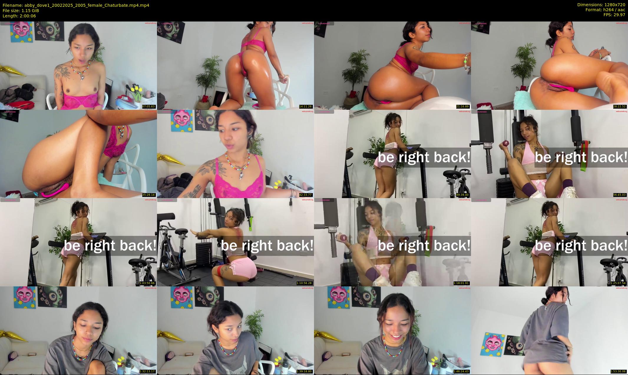 abby_dove1 — 121 minute Chaturbate female cam show recording, 720p, Feb 20, 2025