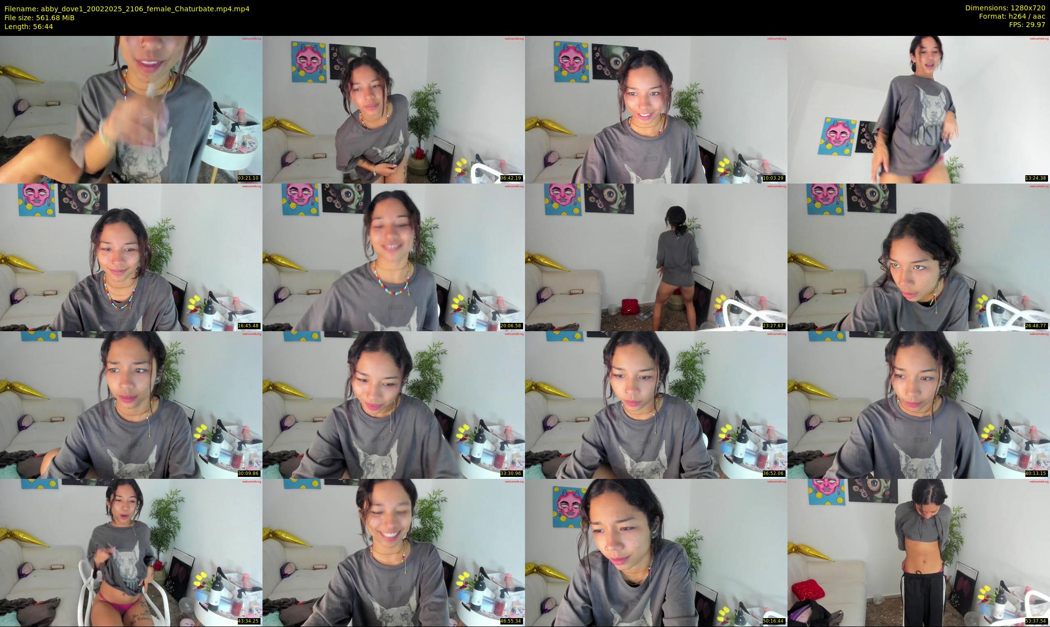 abby_dove1 — 57 minute Chaturbate female cam show recording, 720p, Feb 20, 2025