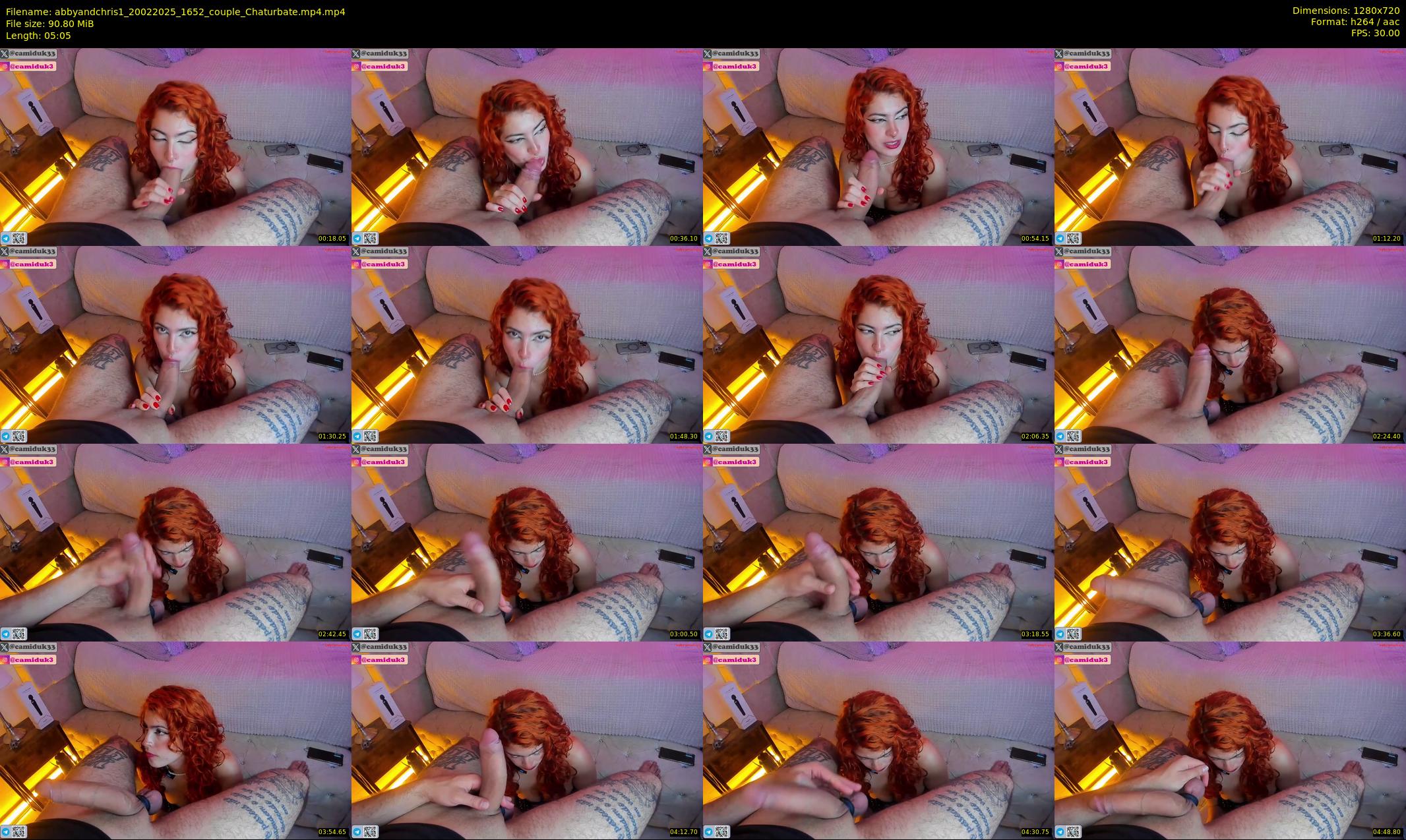 abbyandchris1 — 6 minute Chaturbate couple cam show recording, 720p, Feb 20, 2025