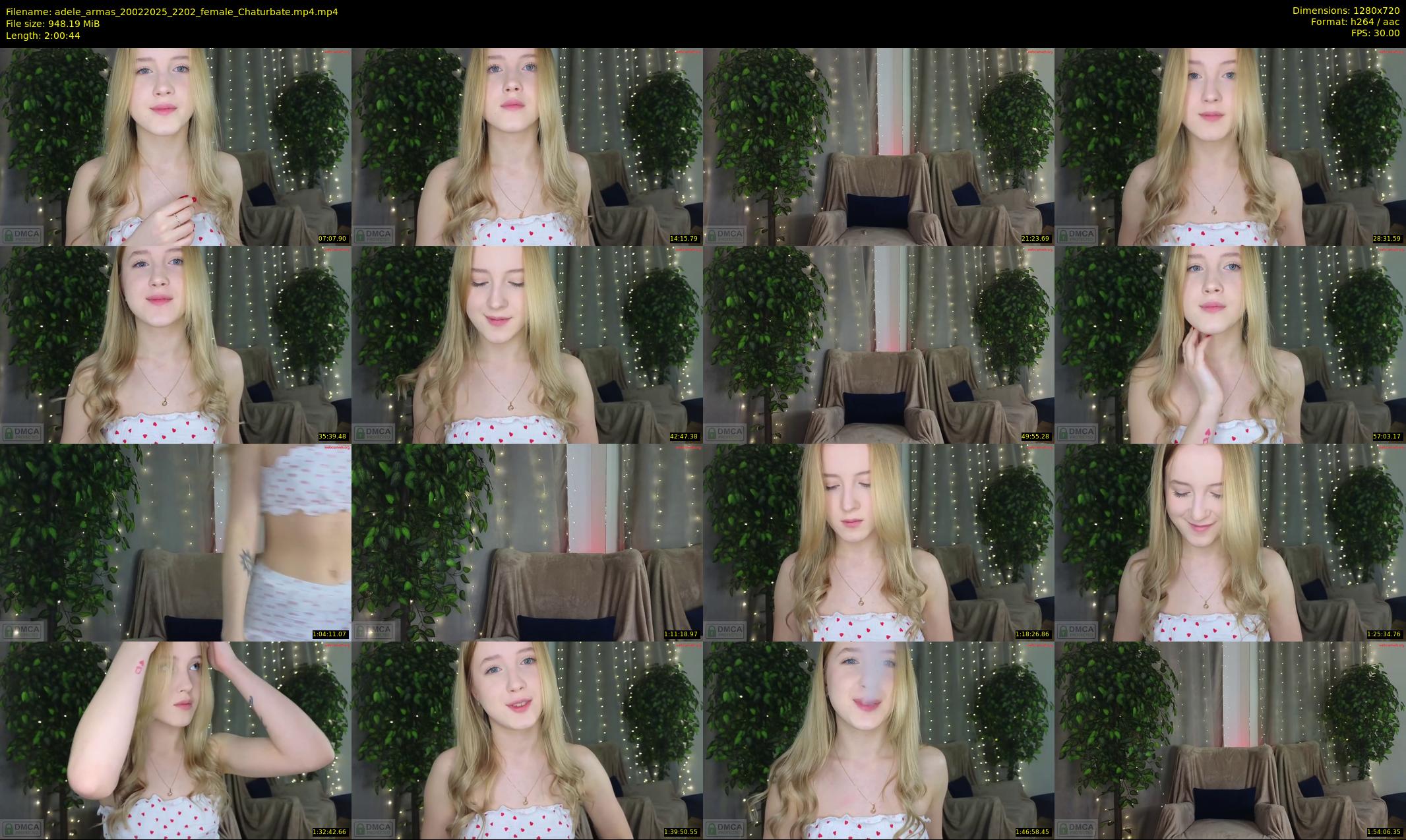 adele_armas — 121 minute Chaturbate female cam show recording, 720p, Feb 20, 2025