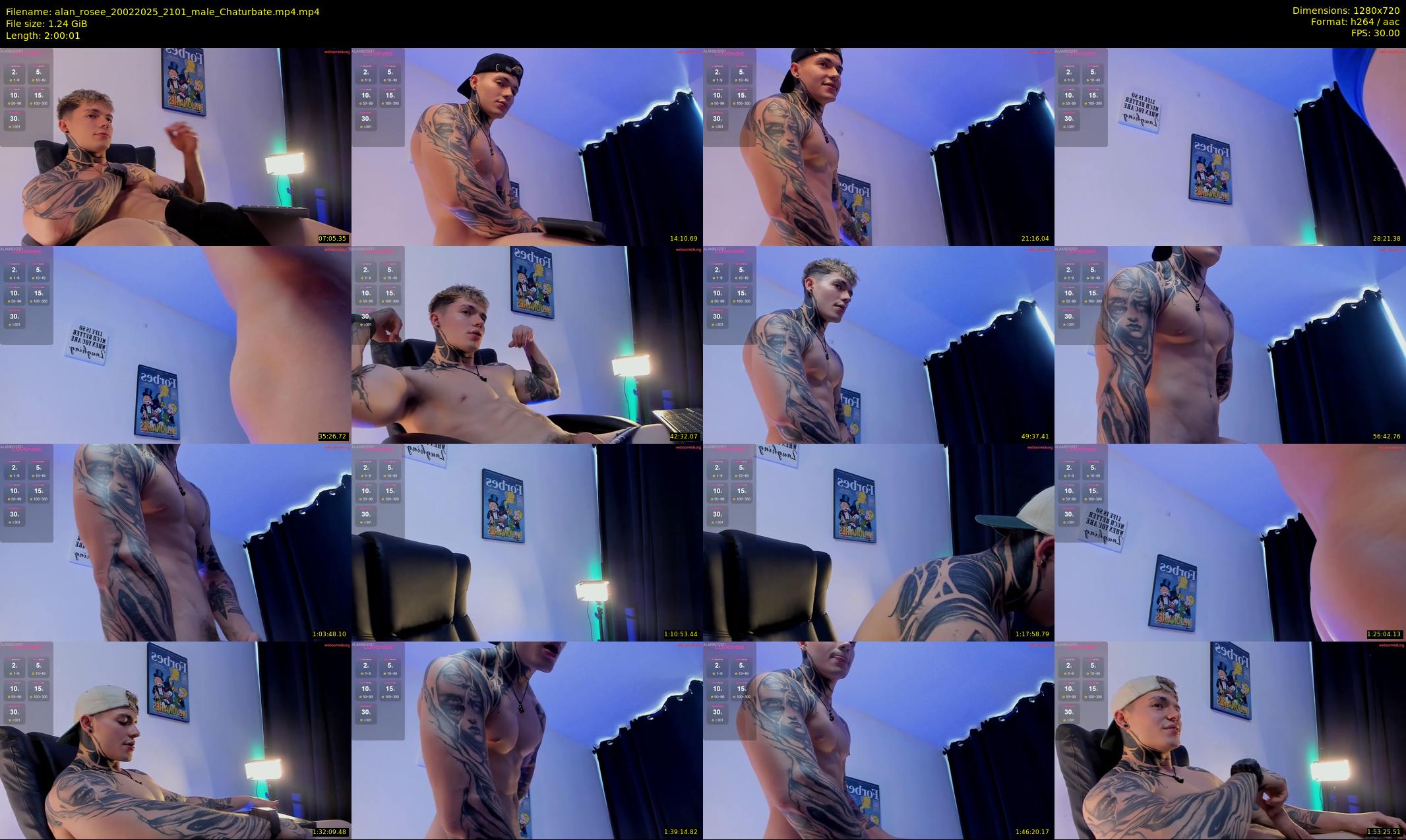 alan_rosee — 121 minute Chaturbate male cam show recording, 720p, Feb 20, 2025