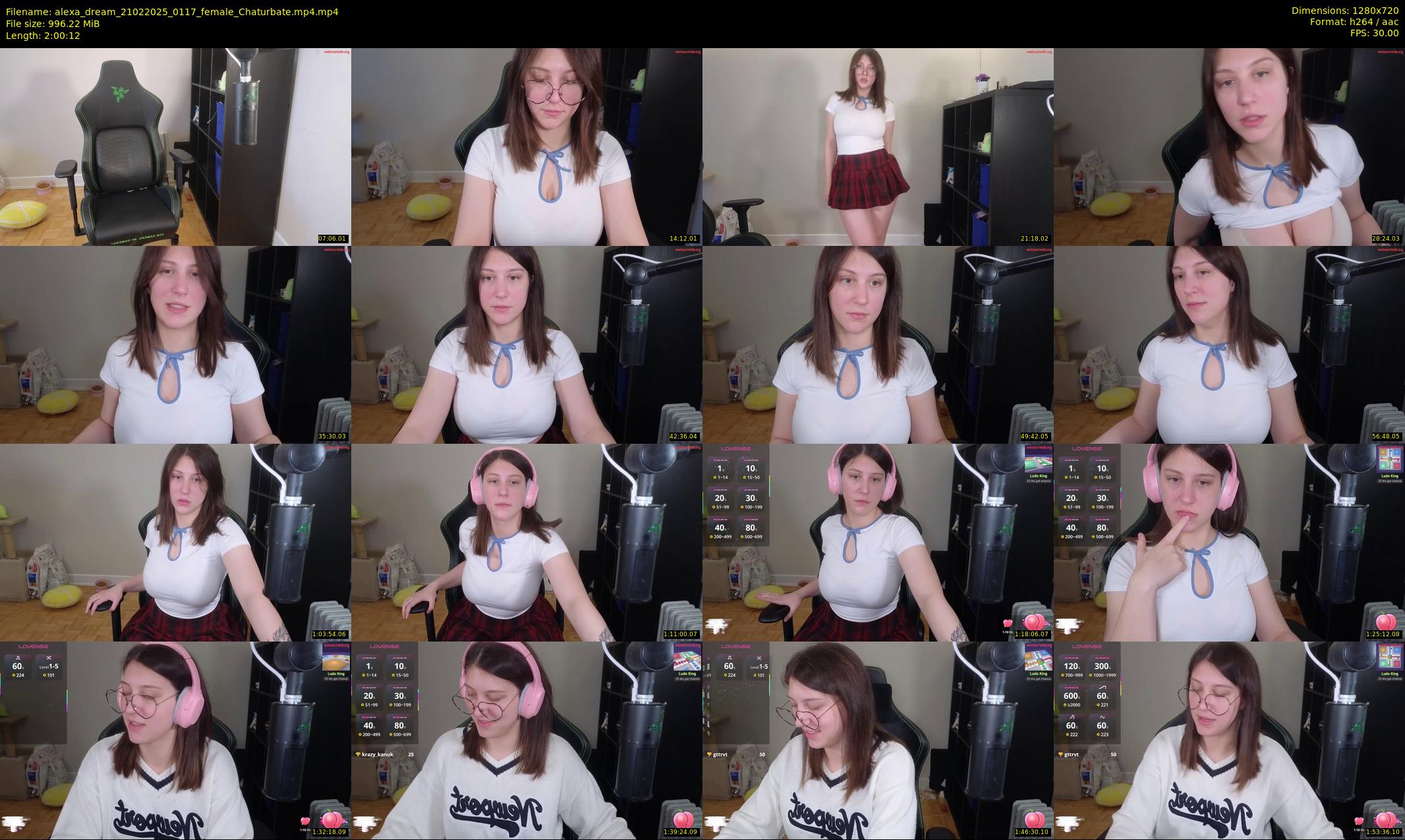alexa_dream — 121 minute Chaturbate female cam show recording, 720p, Feb 21, 2025