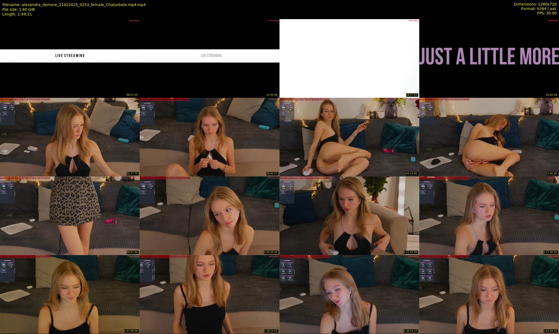 alexandra_demore — 110 minute Chaturbate female cam show recording, 720p, Feb 21, 2025