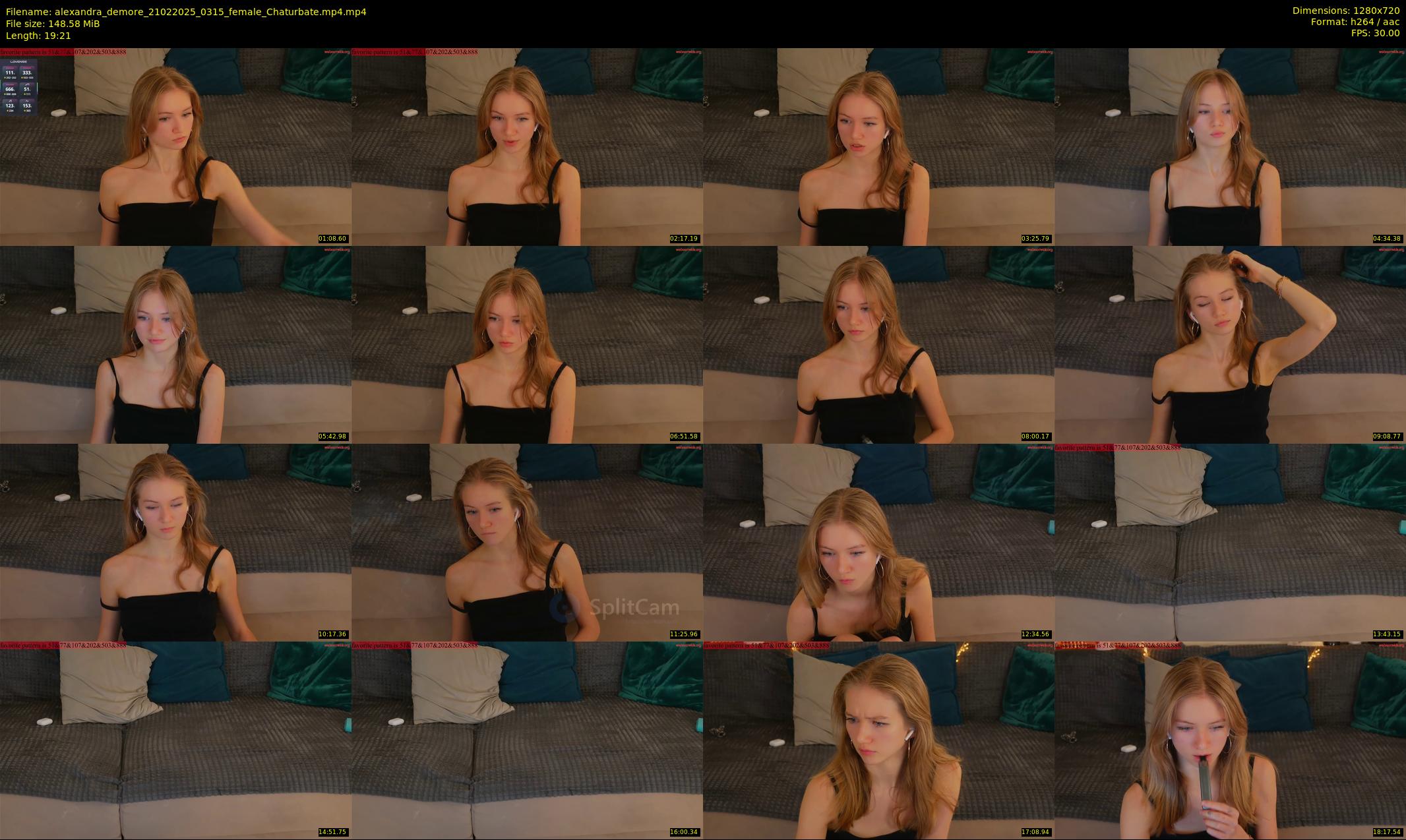 alexandra_demore — 20 minute Chaturbate female cam show recording, 720p, Feb 21, 2025