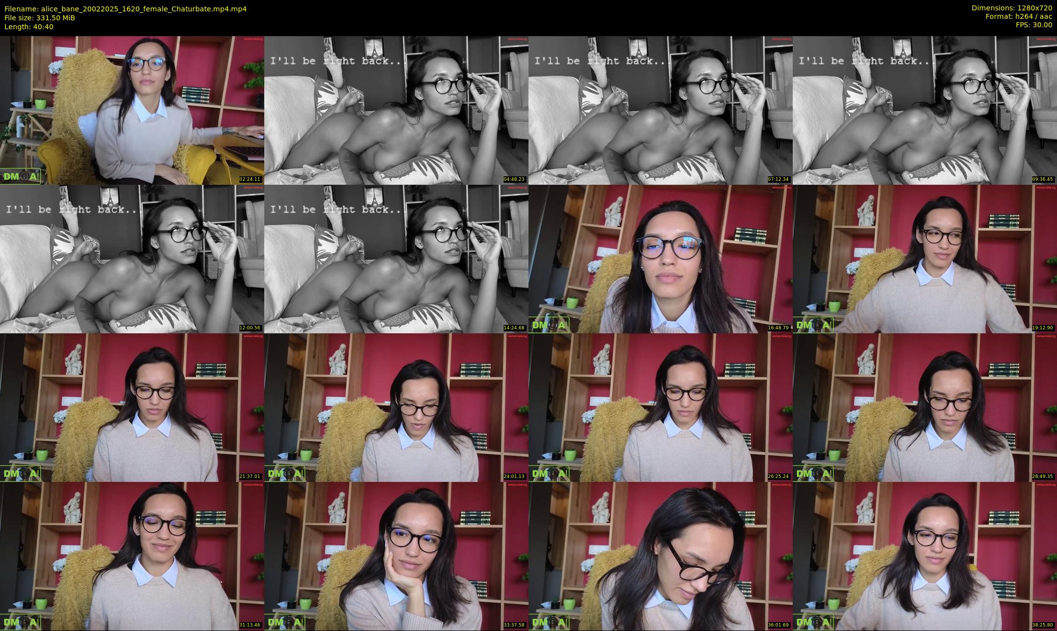 alice_bane — 41 minute Chaturbate female cam show recording, 720p, Feb 20, 2025