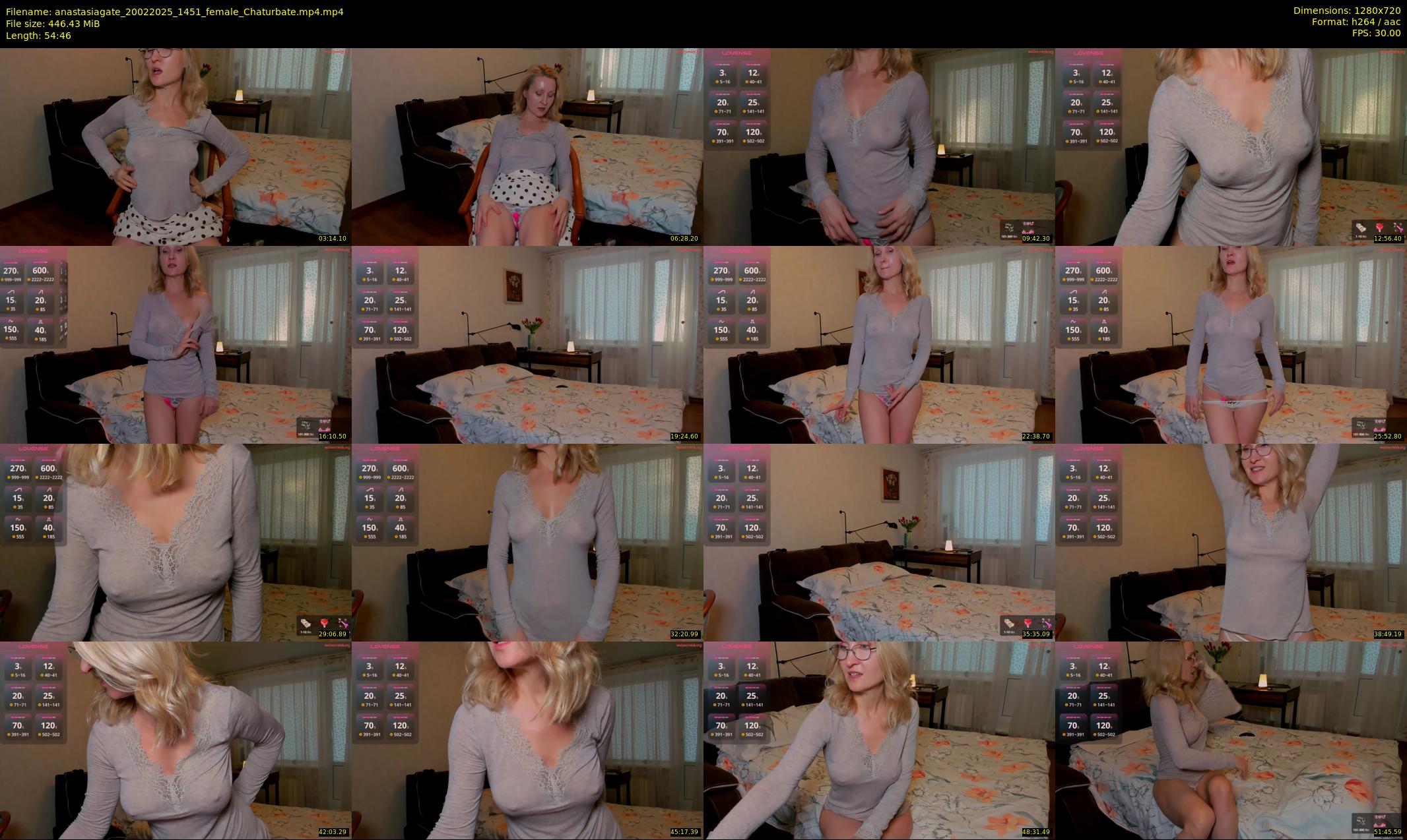 anastasiagate — 55 minute Chaturbate female cam show recording, 720p, Feb 20, 2025