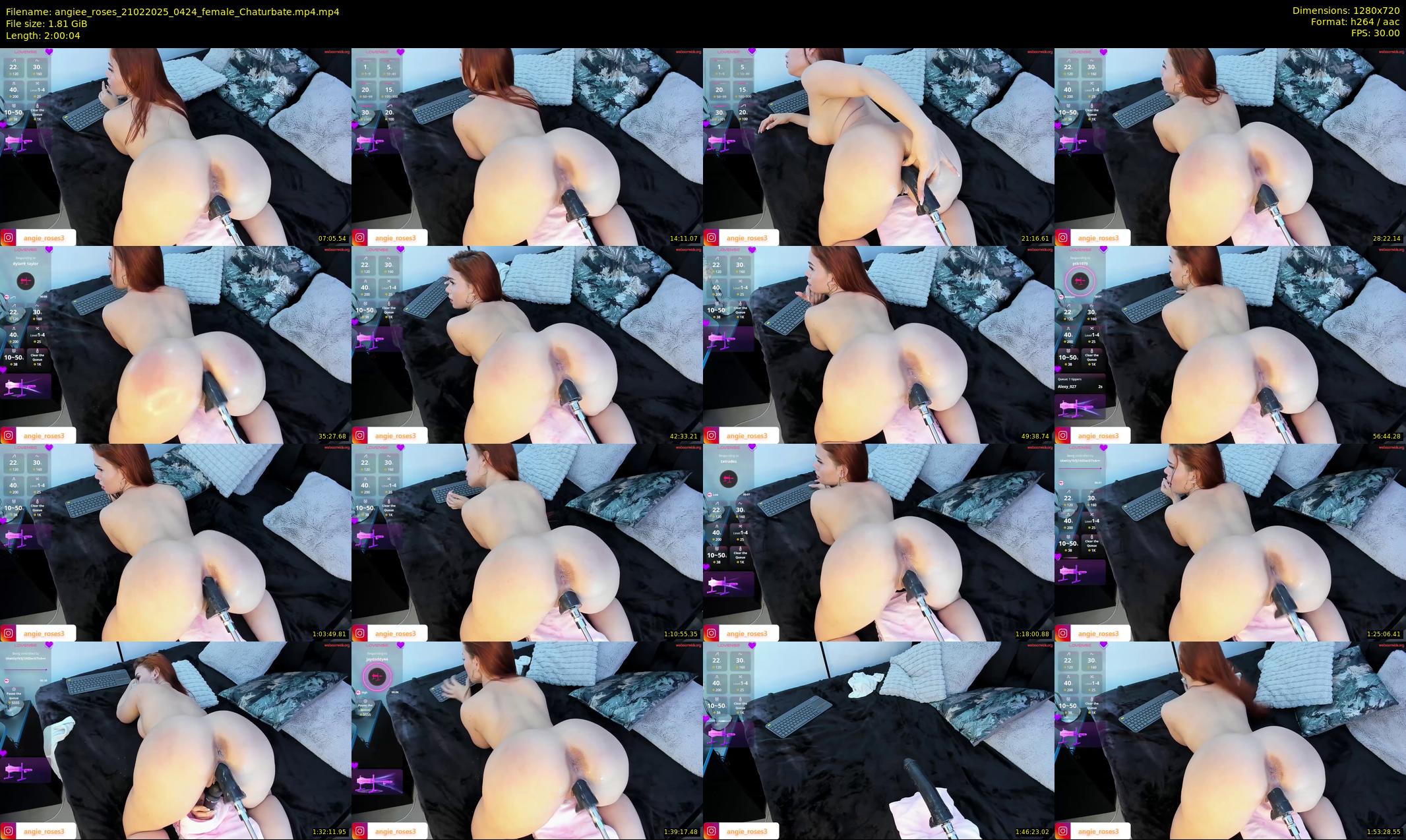 angiee_roses — 121 minute Chaturbate female cam show recording, 720p, Feb 21, 2025