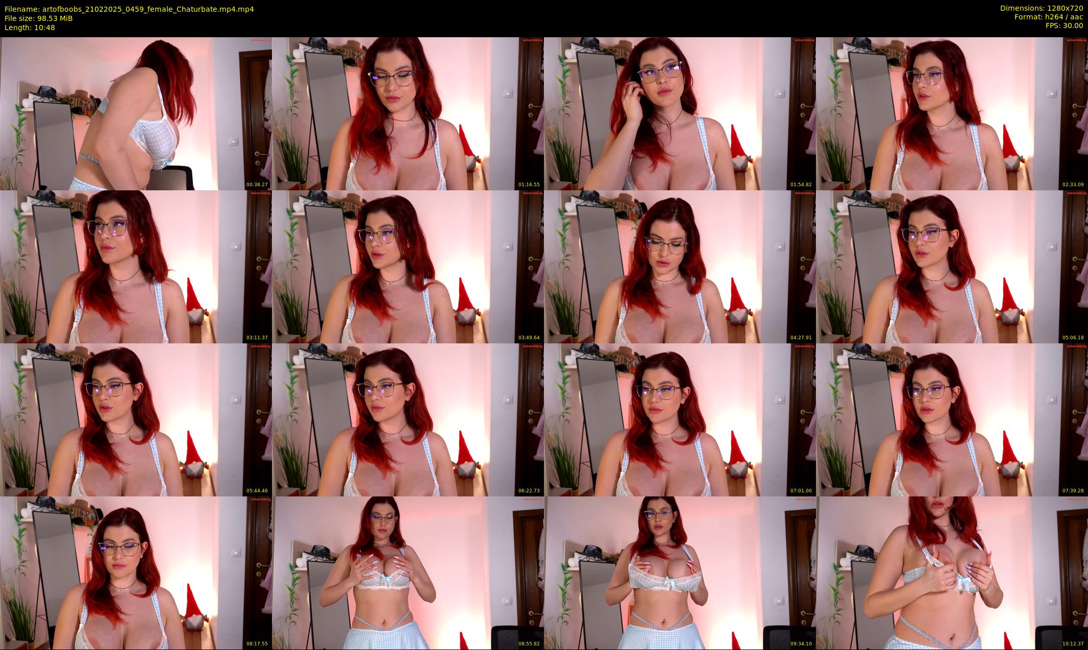 artofboobs — 11 minute Chaturbate female cam show recording, 720p, Feb 21, 2025