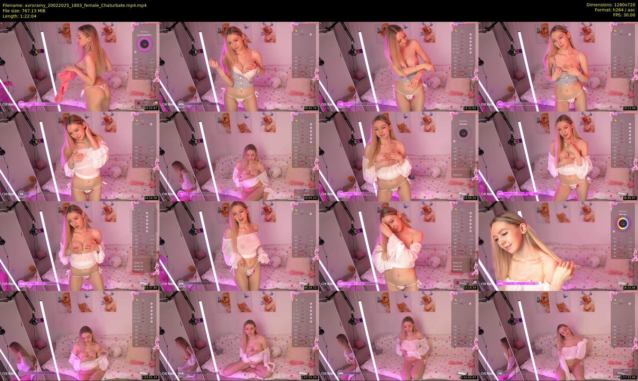 avroramy — 83 minute Chaturbate female cam show recording, 720p, Feb 20, 2025