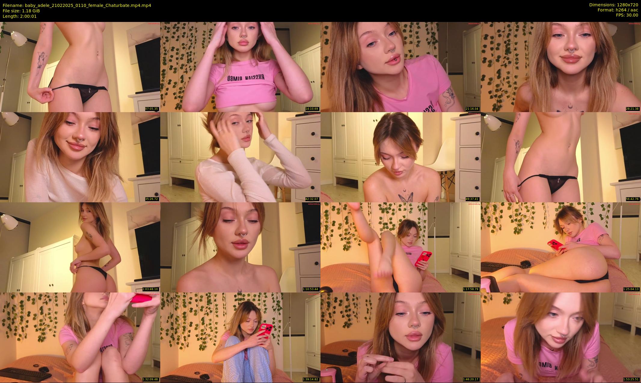 baby_adele — 121 minute Chaturbate female cam show recording, 720p, Feb 21, 2025
