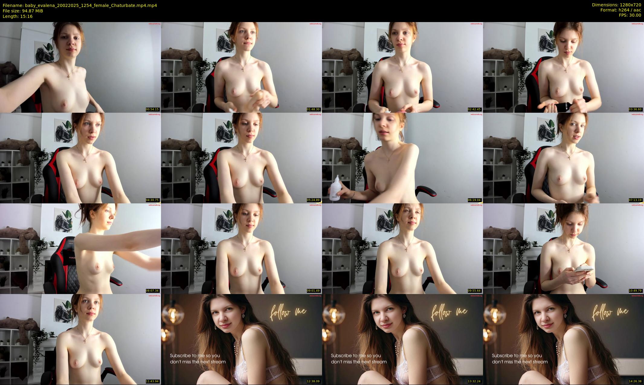 baby_evalena — 16 minute Chaturbate female cam show recording, 720p, Feb 20, 2025