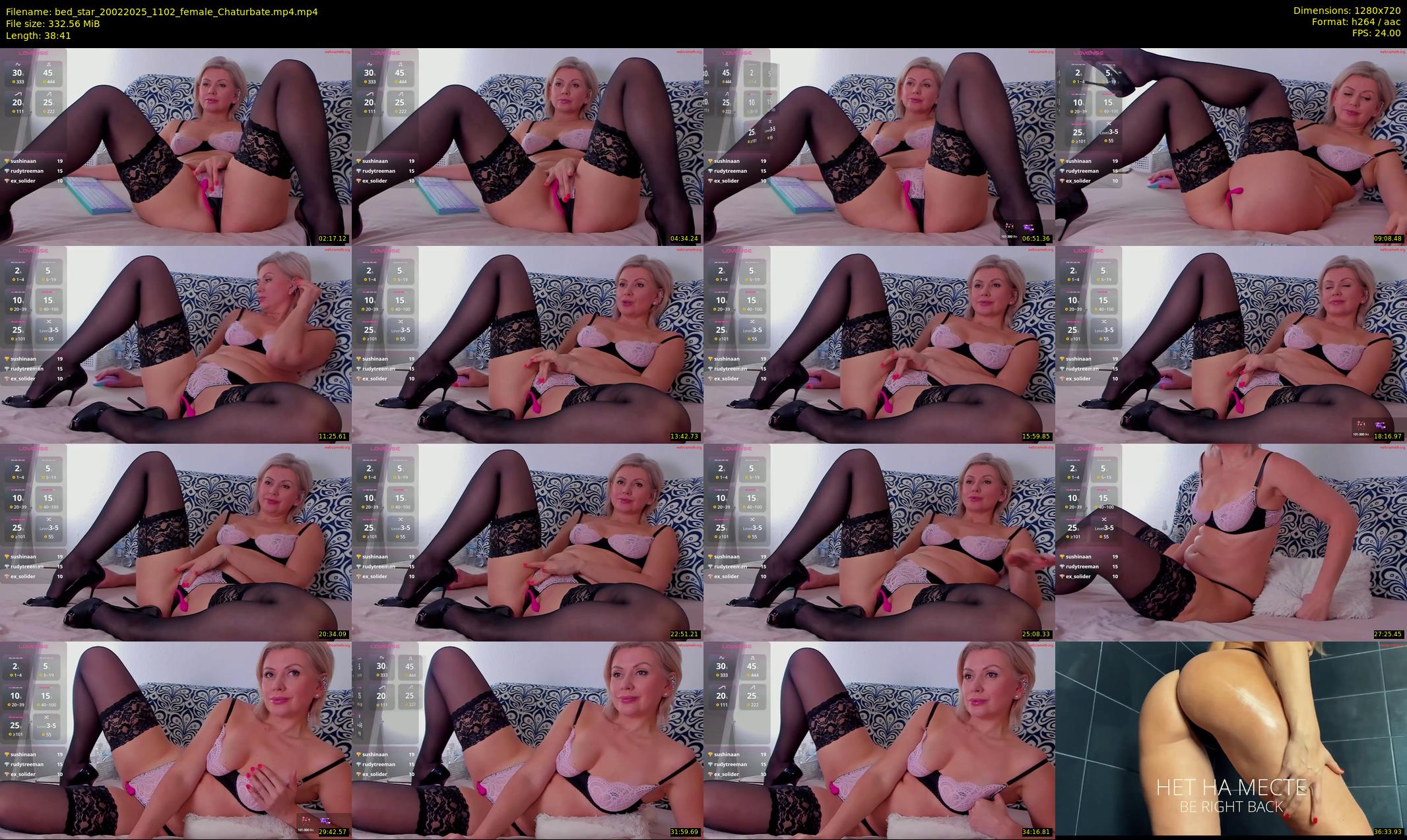 bed_star — 39 minute Chaturbate female cam show recording, 720p, Feb 20, 2025