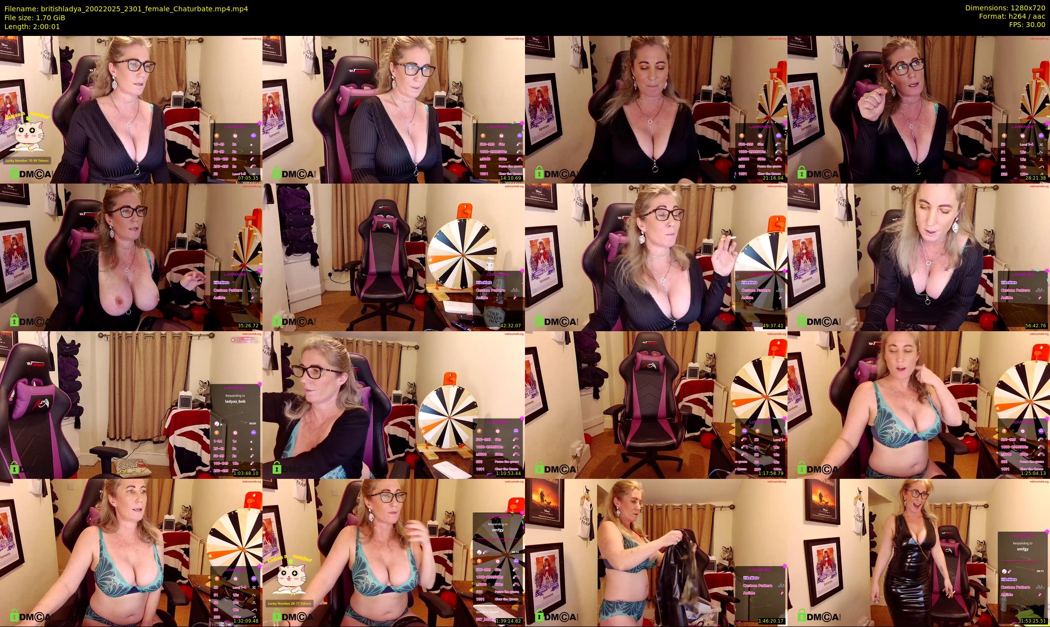 britishladya — 121 minute Chaturbate female cam show recording, 720p, Feb 20, 2025